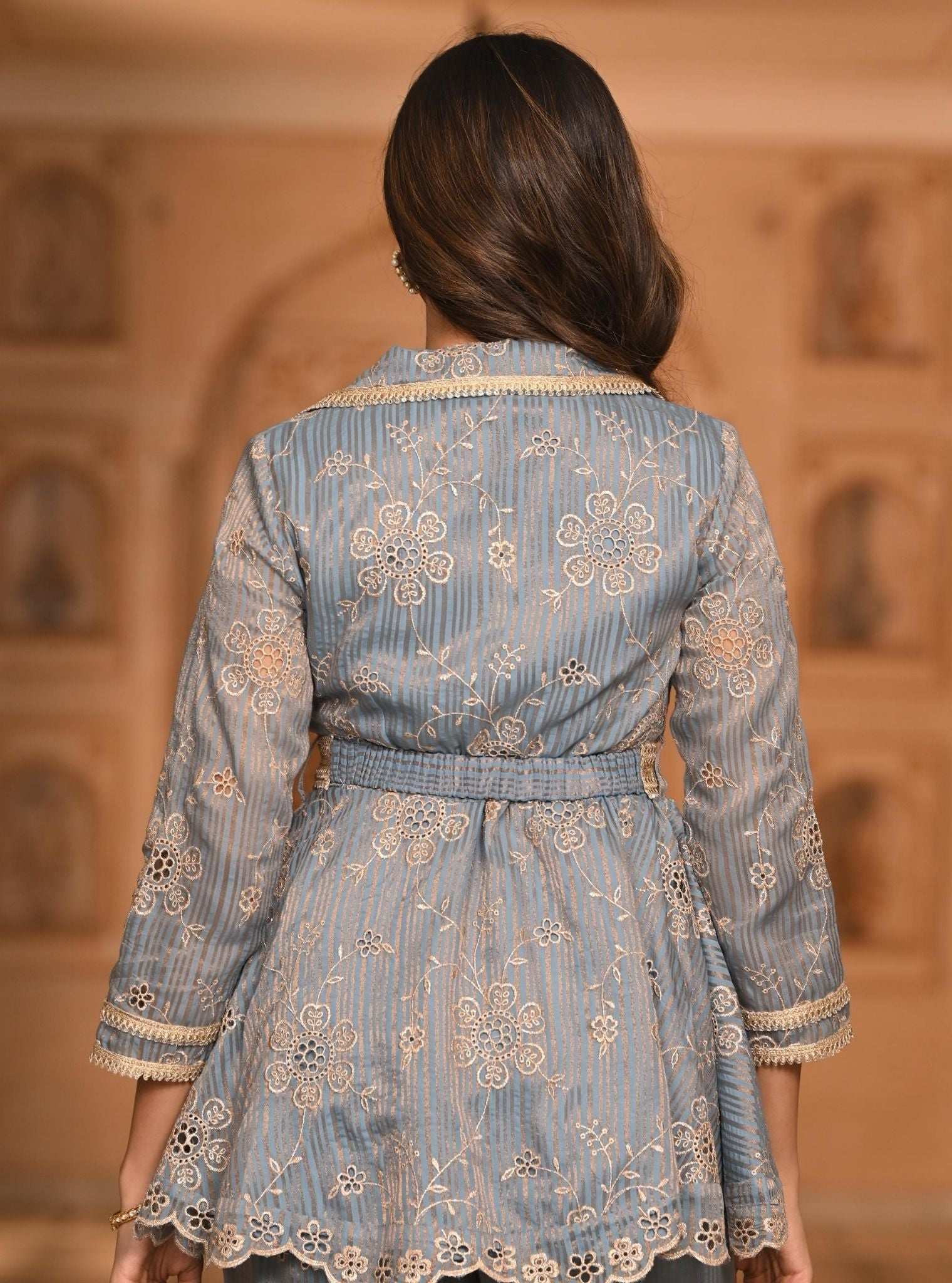Chashni Banarsi Blue Co-ord Set
