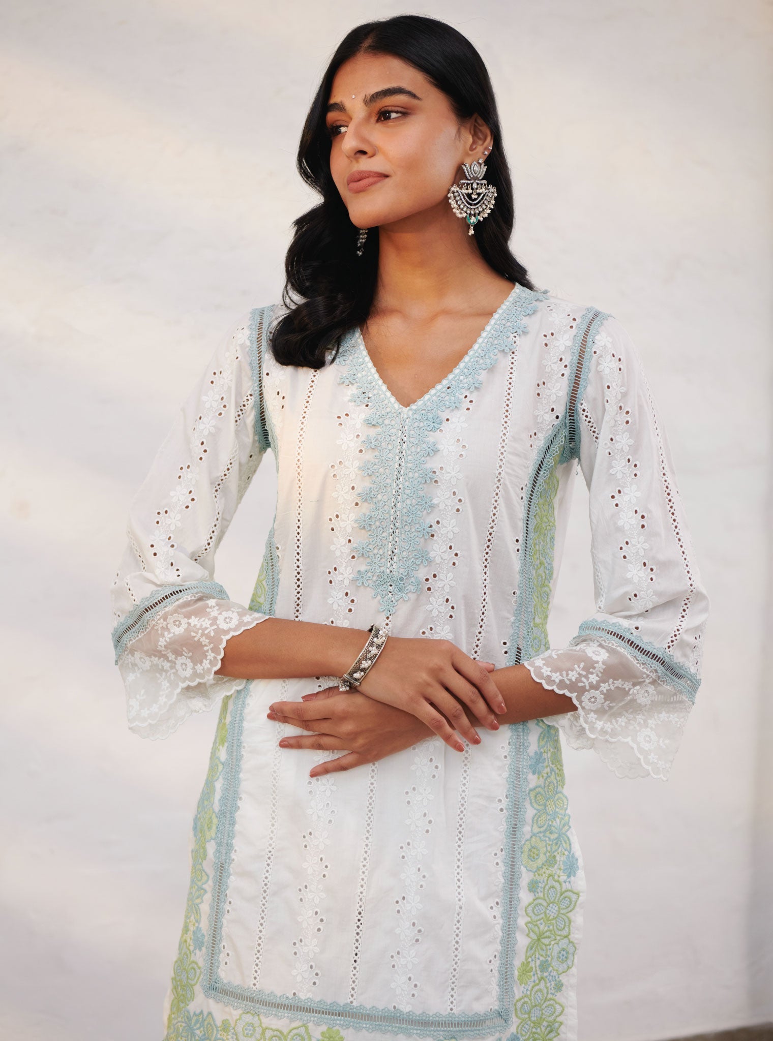 Wiltshire Supima Cotton White Kurta Set