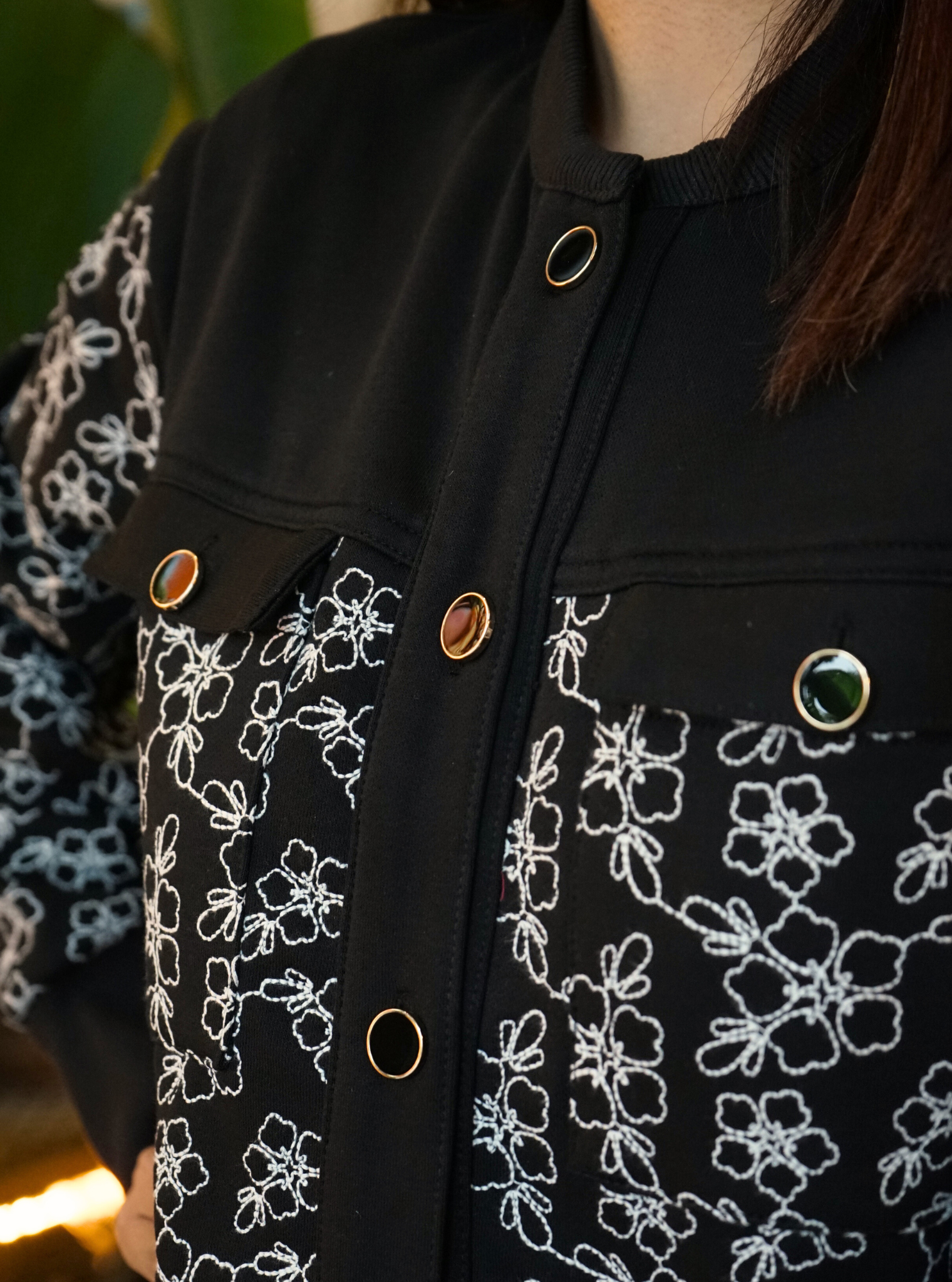 Eleanor Fleece Black Jacket