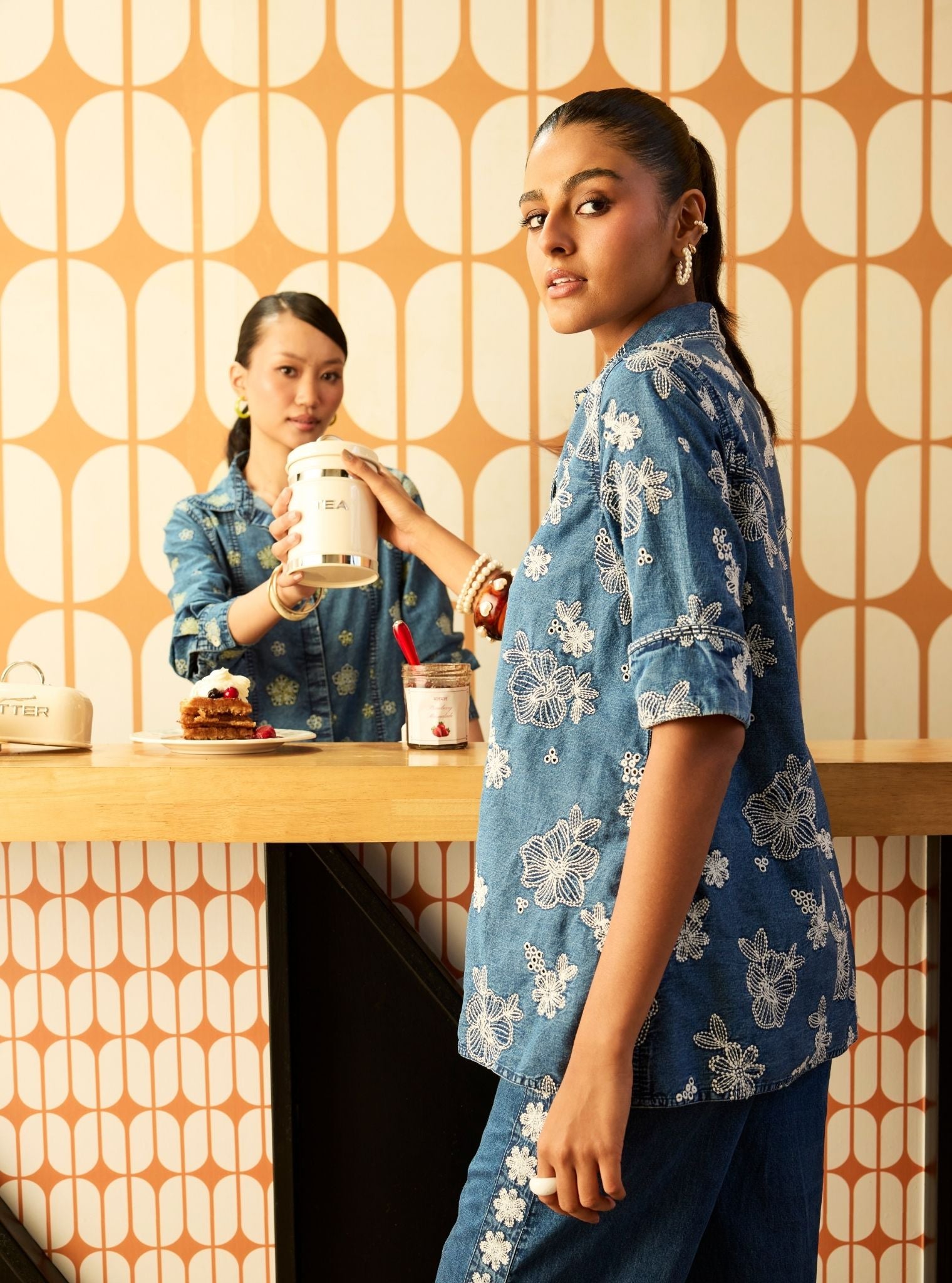 Tavi Denim Shirt Set