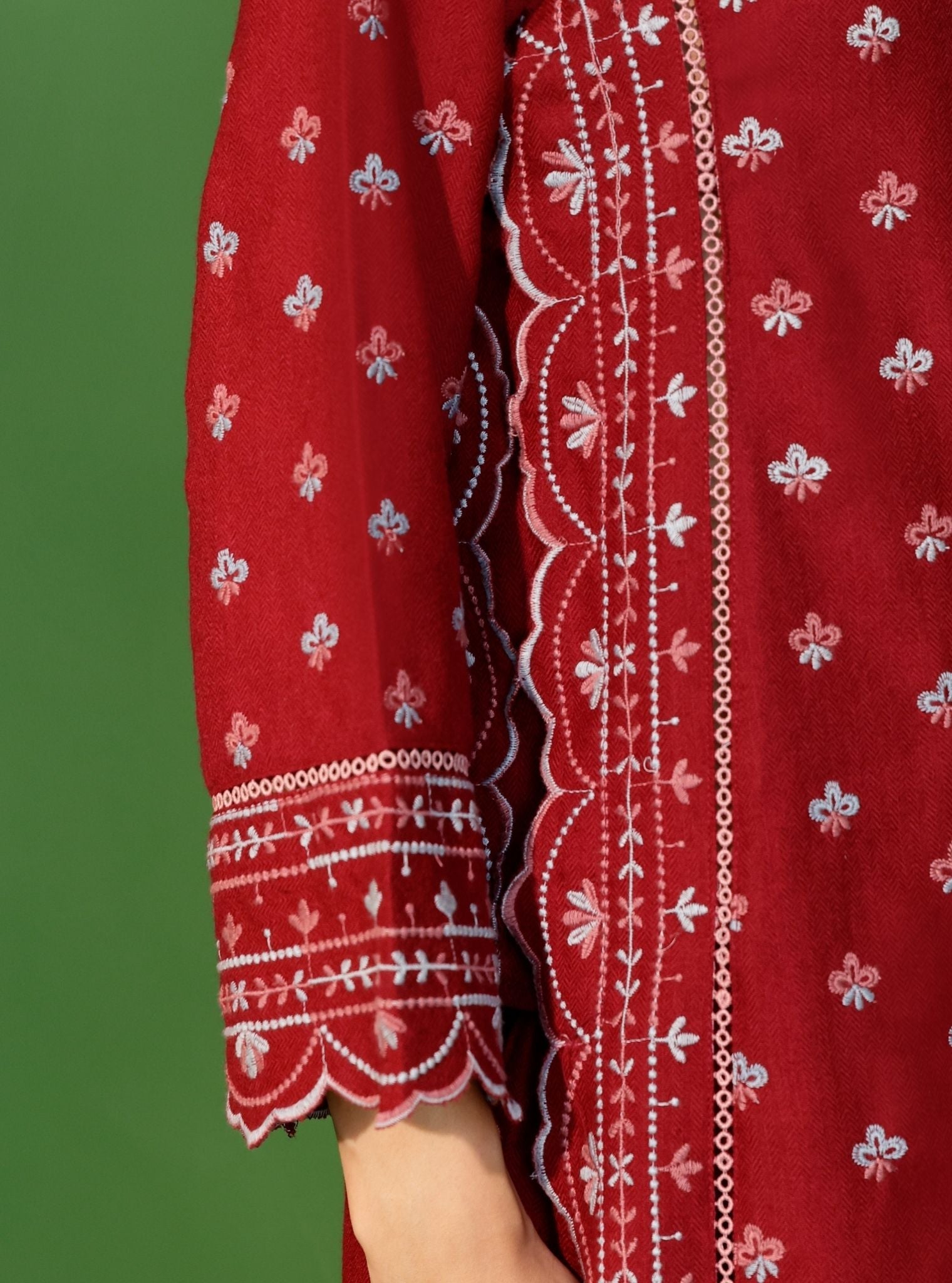 Tate Wool Wine Kurta Set