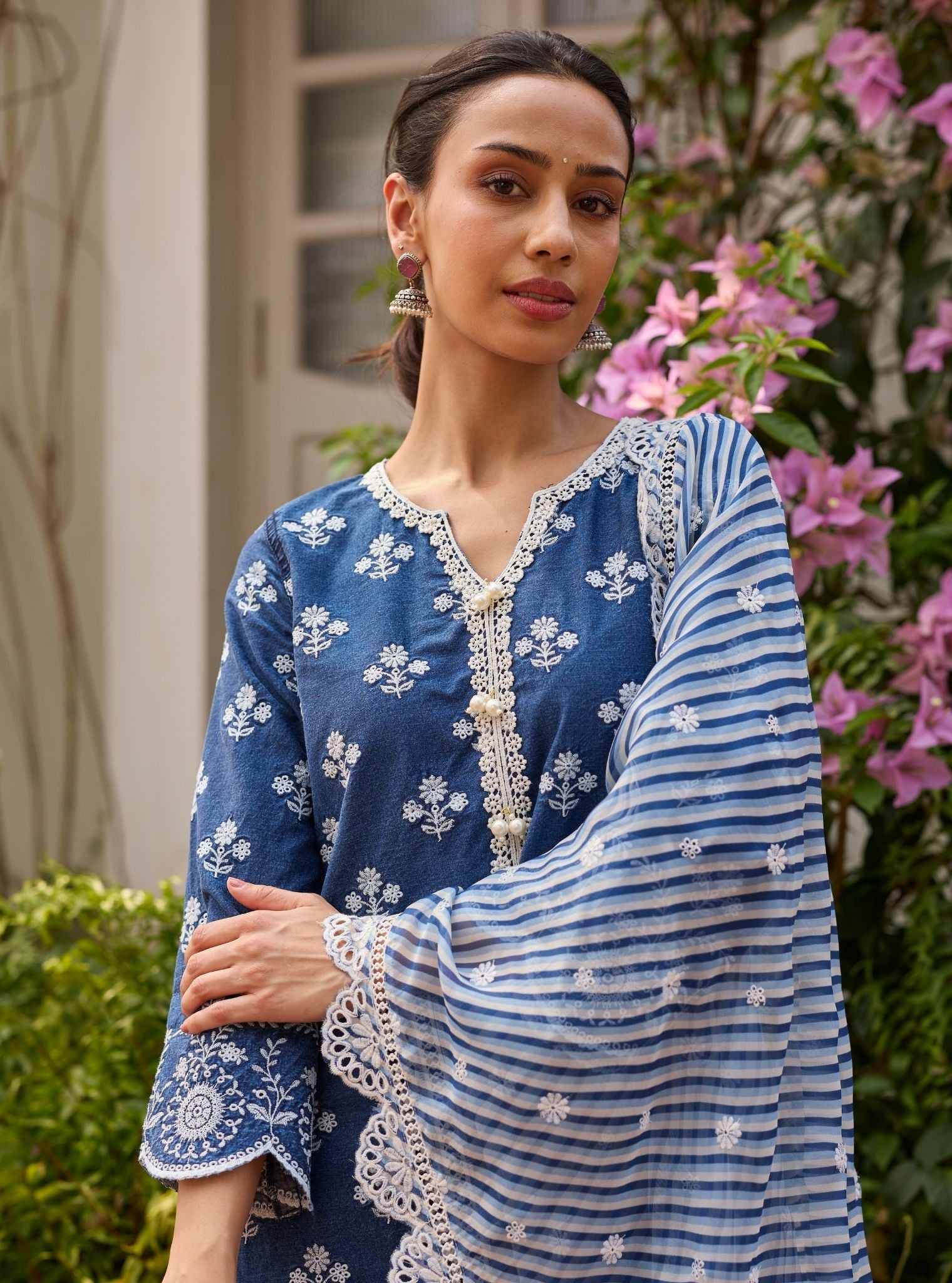 Bhairavi Denim Kurta Set