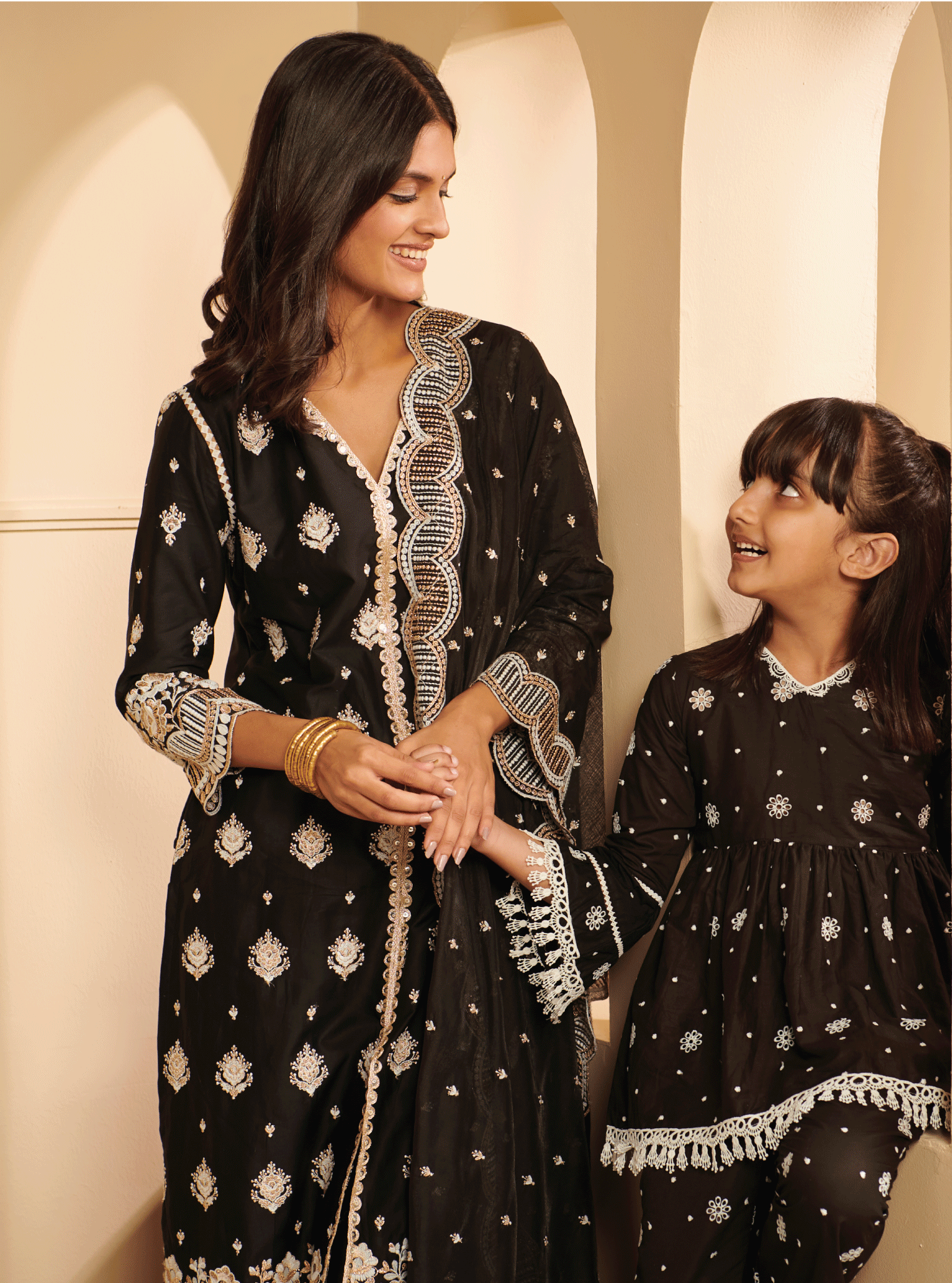 Emme Supima Cotton Black Kurta Set