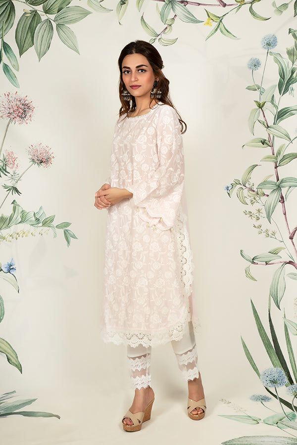 Rosebud Kurta and Dhoti Pyajama