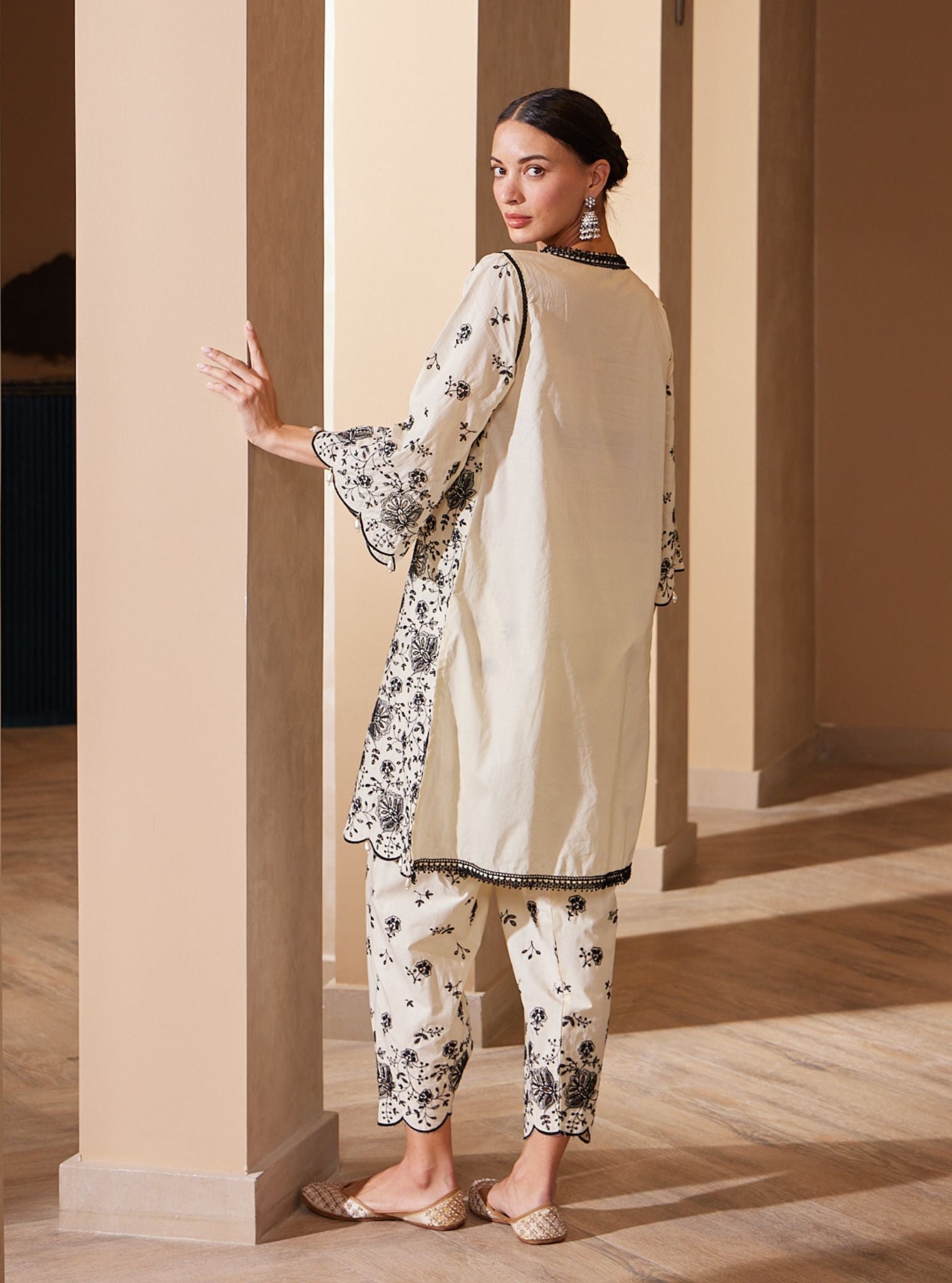 Norwich Supima Cotton Off White Kurta Set