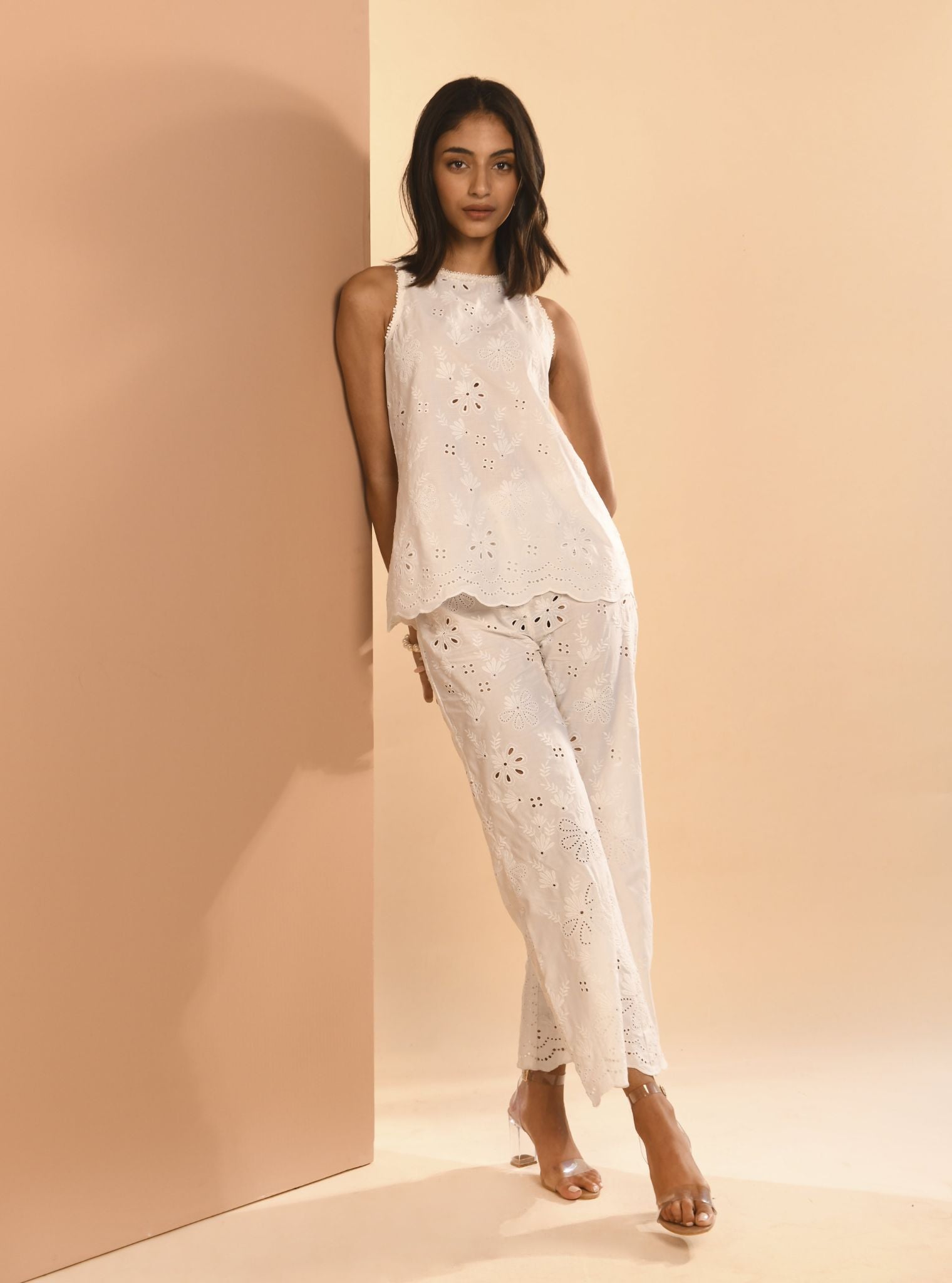 Neve Supima Cotton White Co-ord Set
