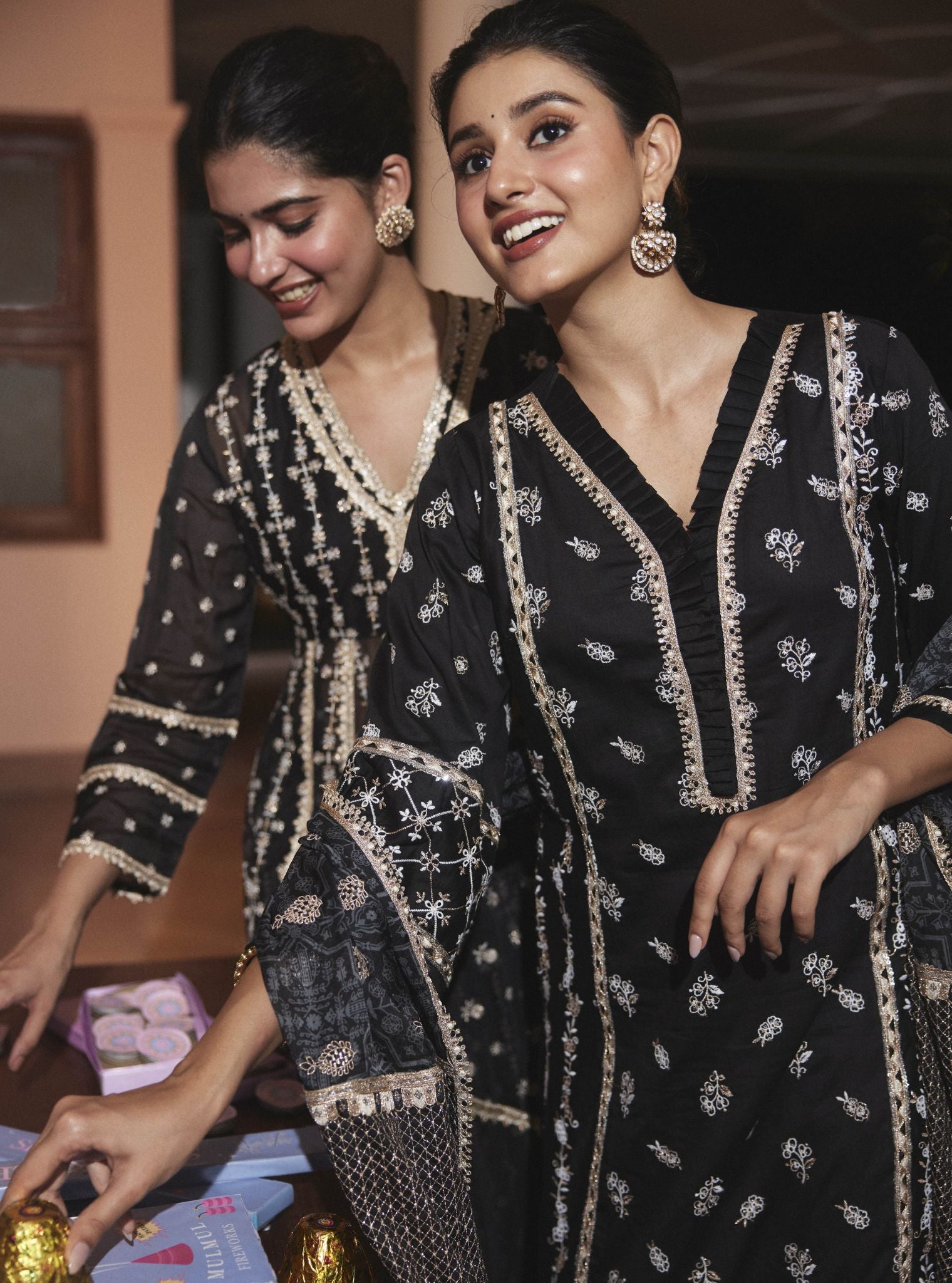 Anvesa Pima Black Kurta Set