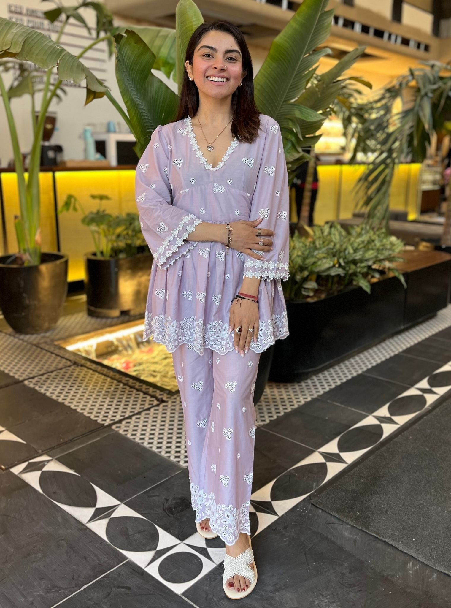 Susana Supima Cotton Lilac Co-ord Set