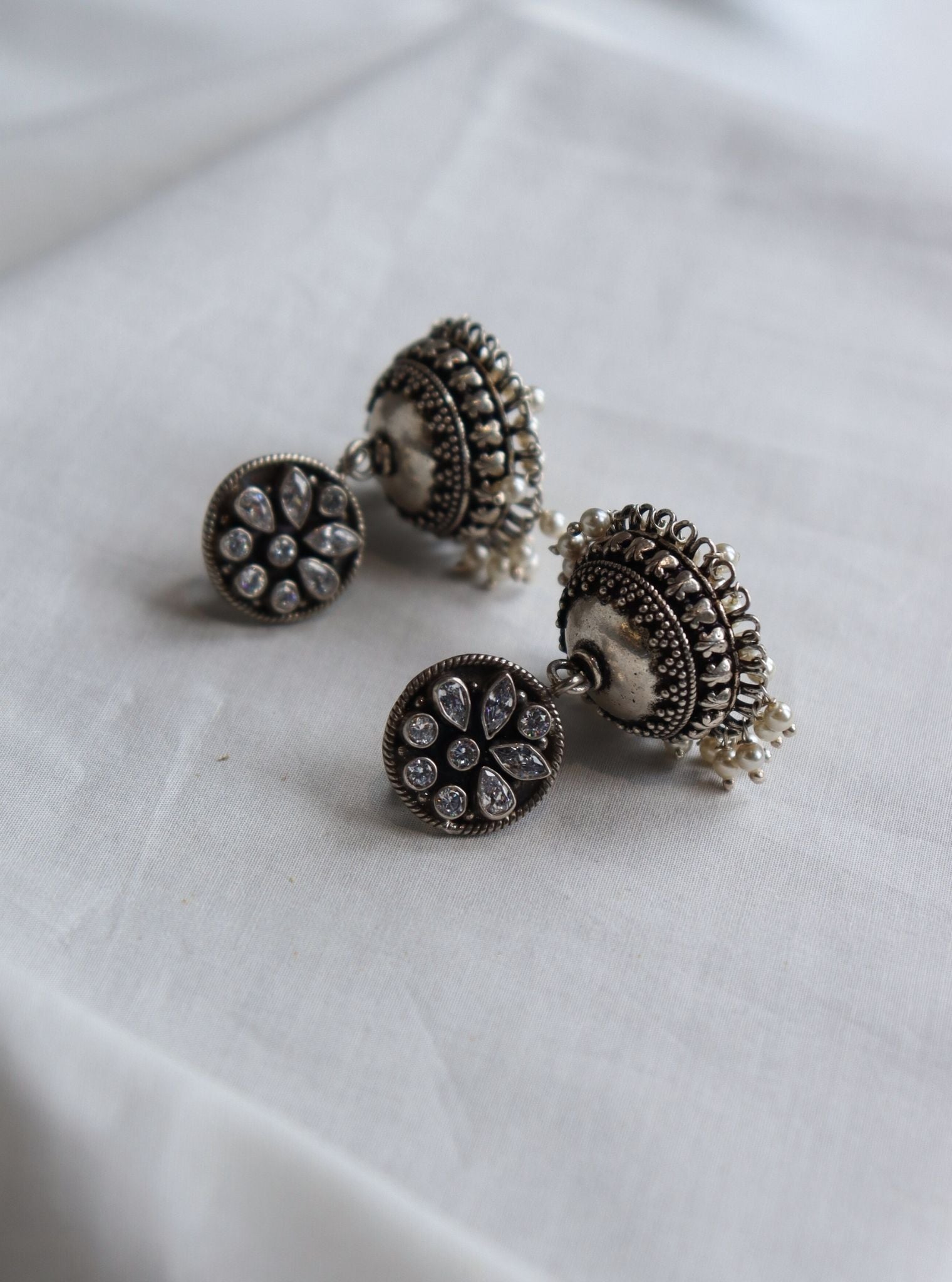 Pure Silver Chhavi Earrings