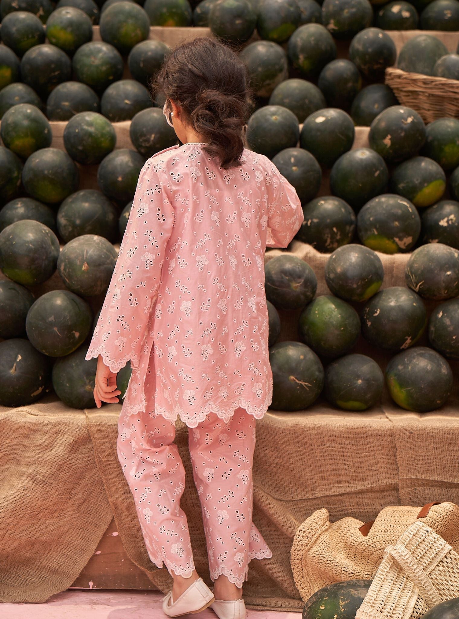 Lisna Supima Cotton Pink Co-ord Set