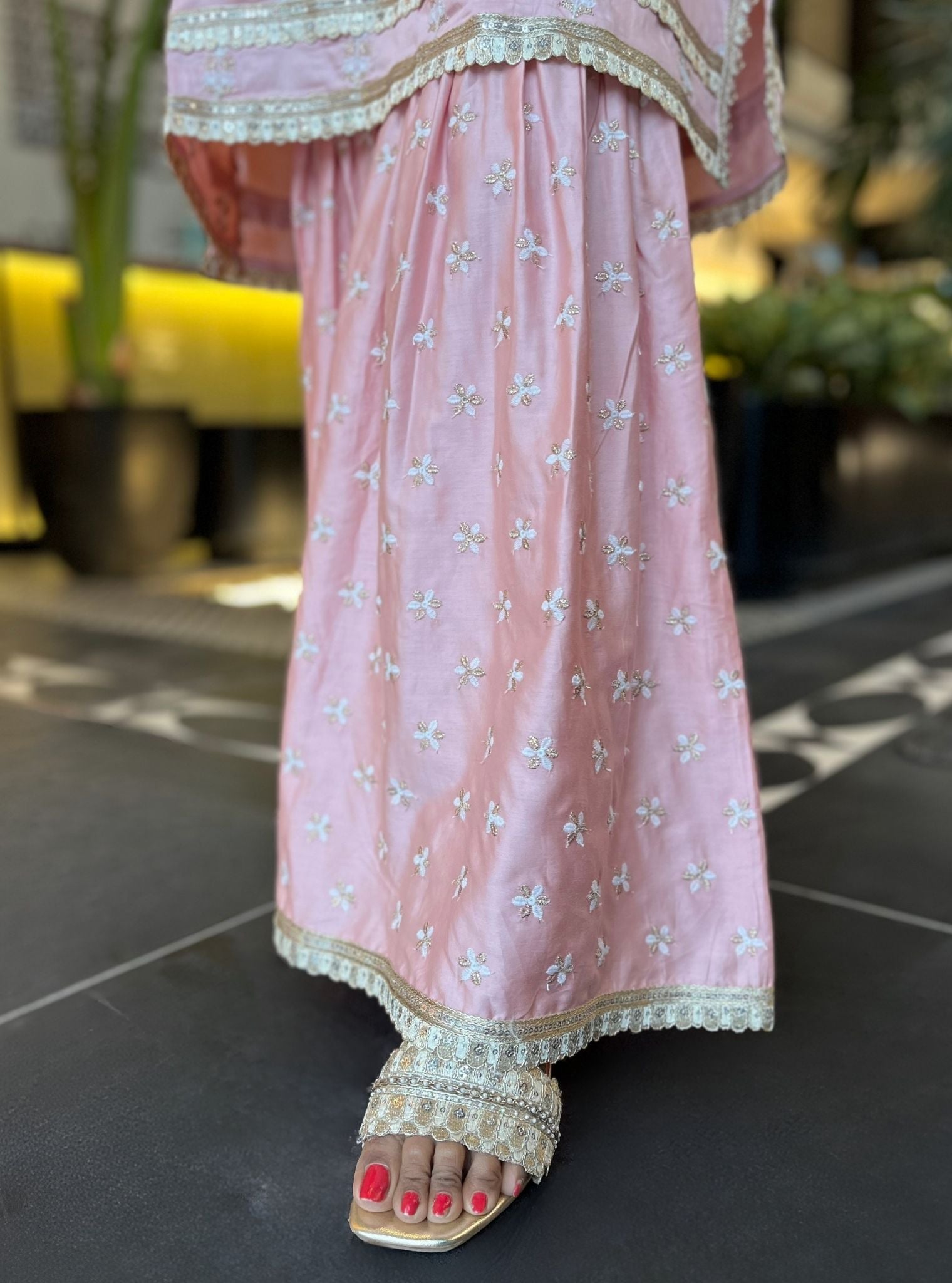 Sama Pima Pink Kurta Set