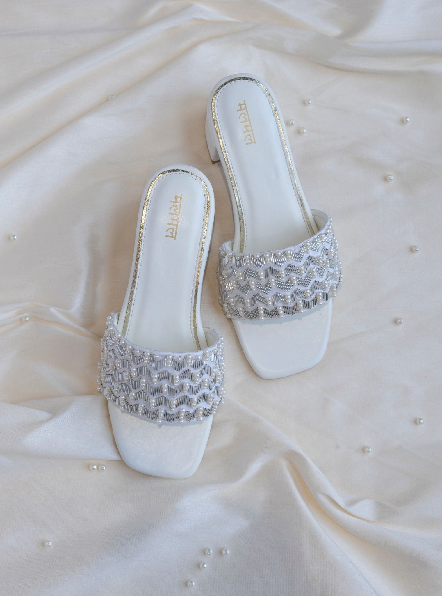 Lata Silver Vegan Heel