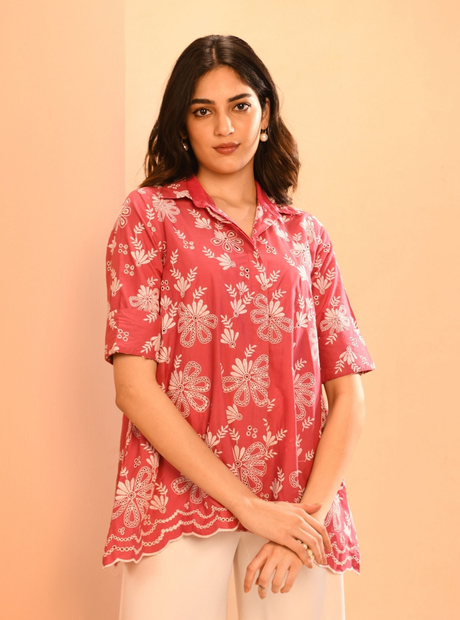 Chiara Iconic Supima Cotton Fuchsia Shirt