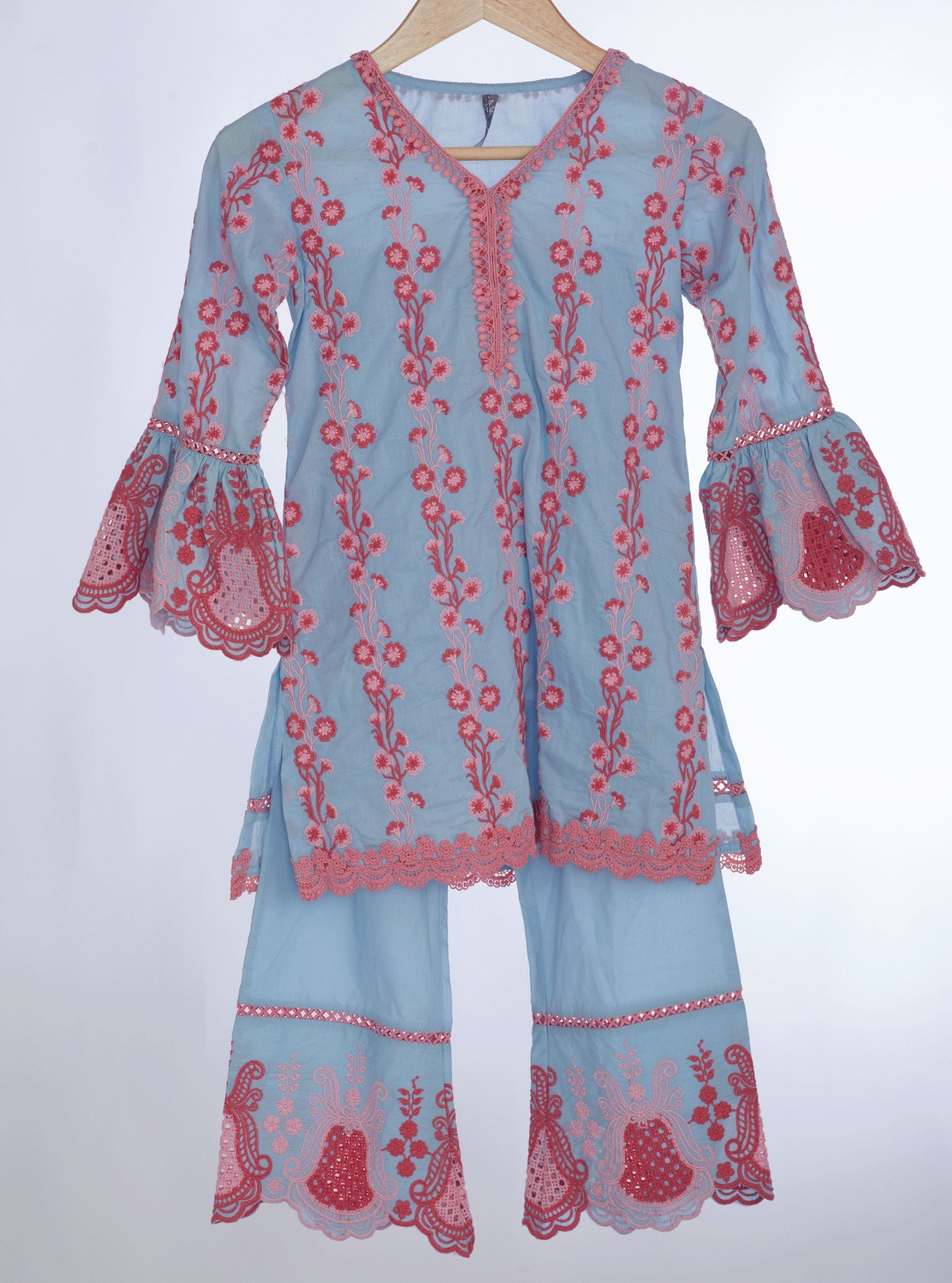 Cher Supima Cotton Light Blue Kurta Set