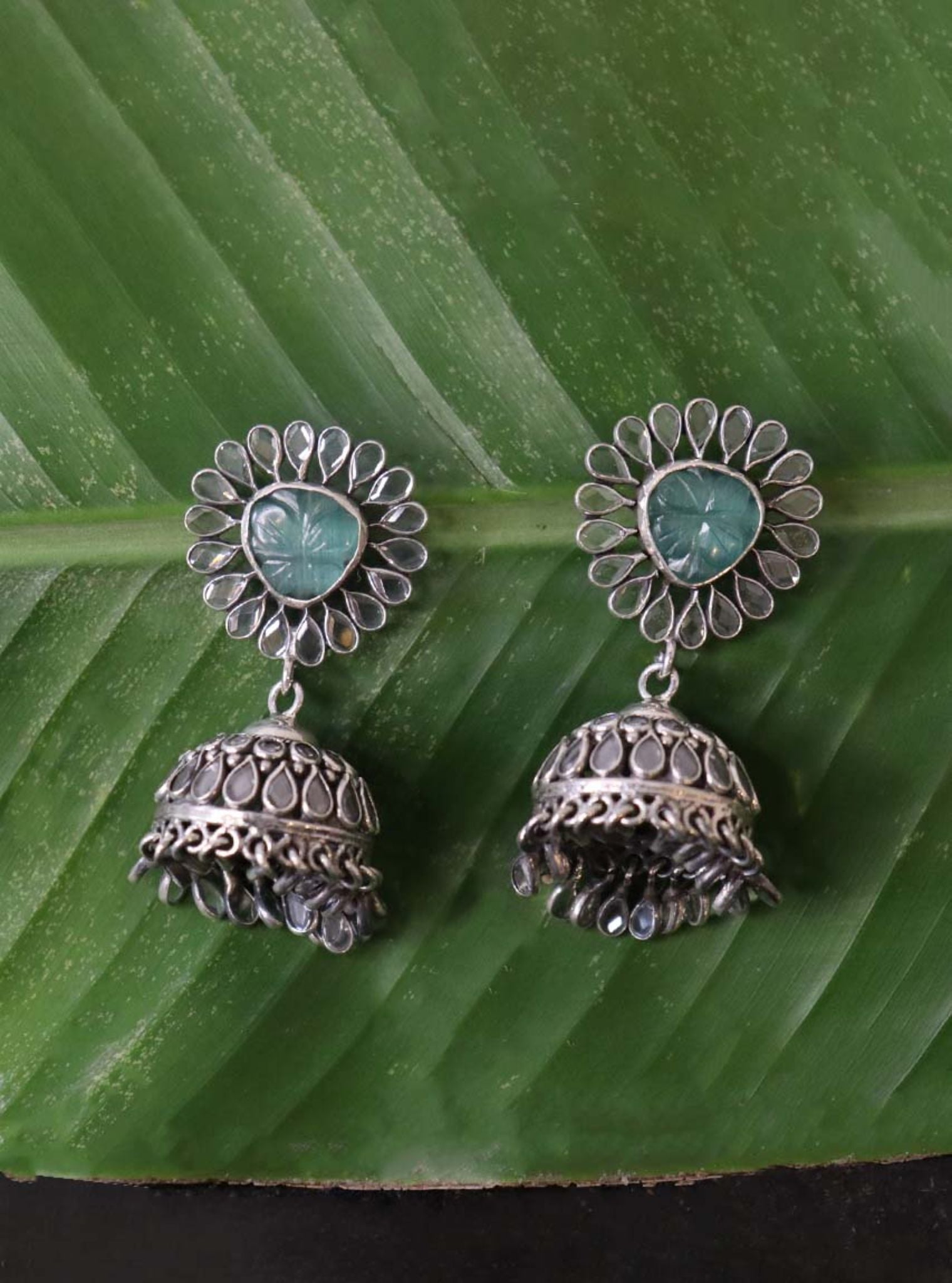 Pure Silver Nirvi Jhumka