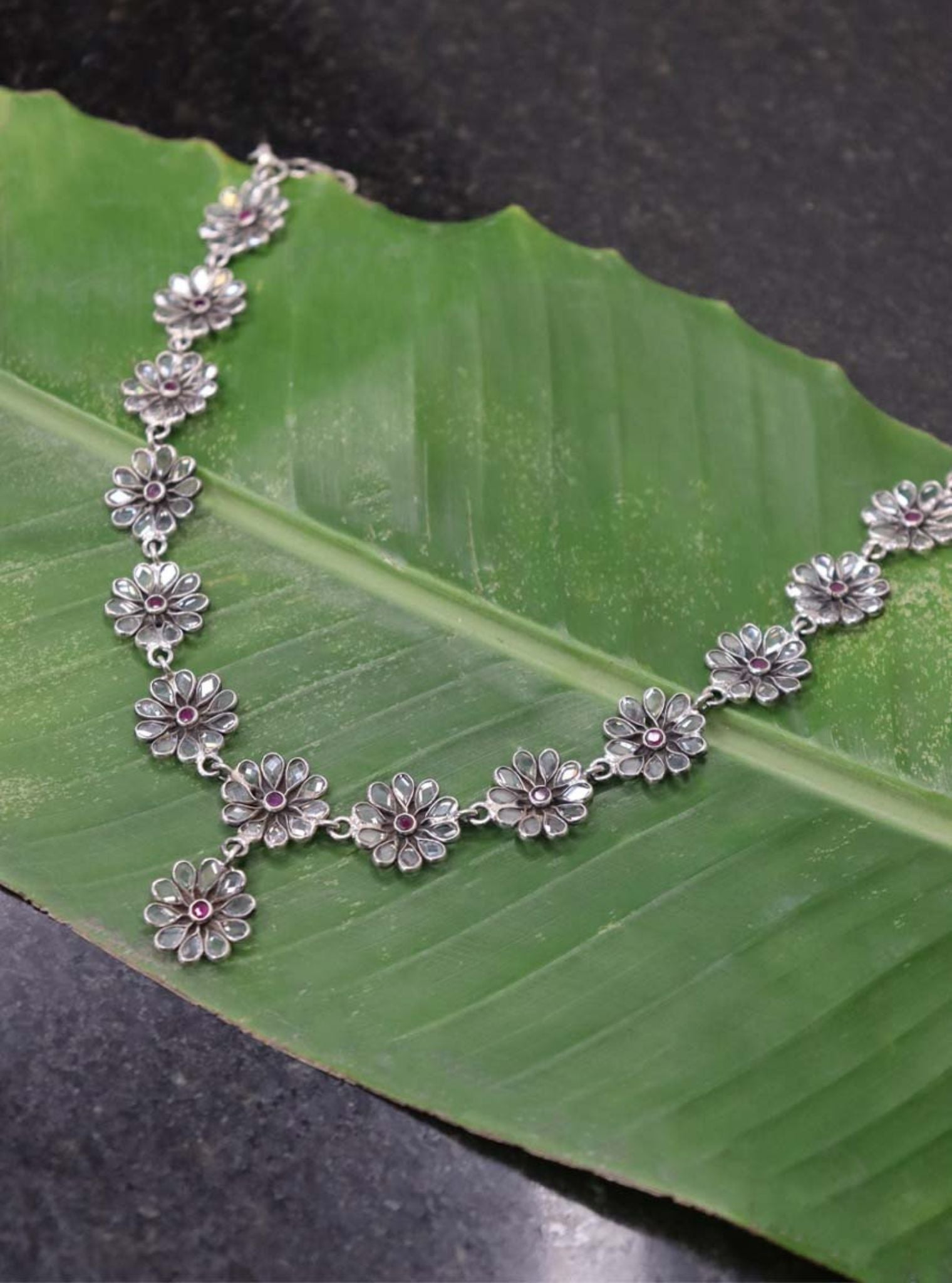 Pure Silver Darshi Necklace