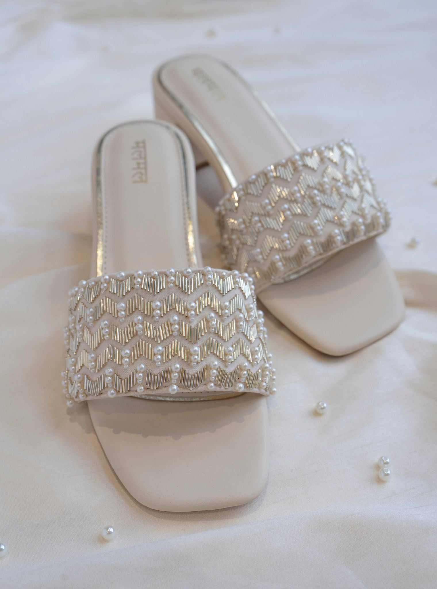 Lata Light Gold Vegan Heel