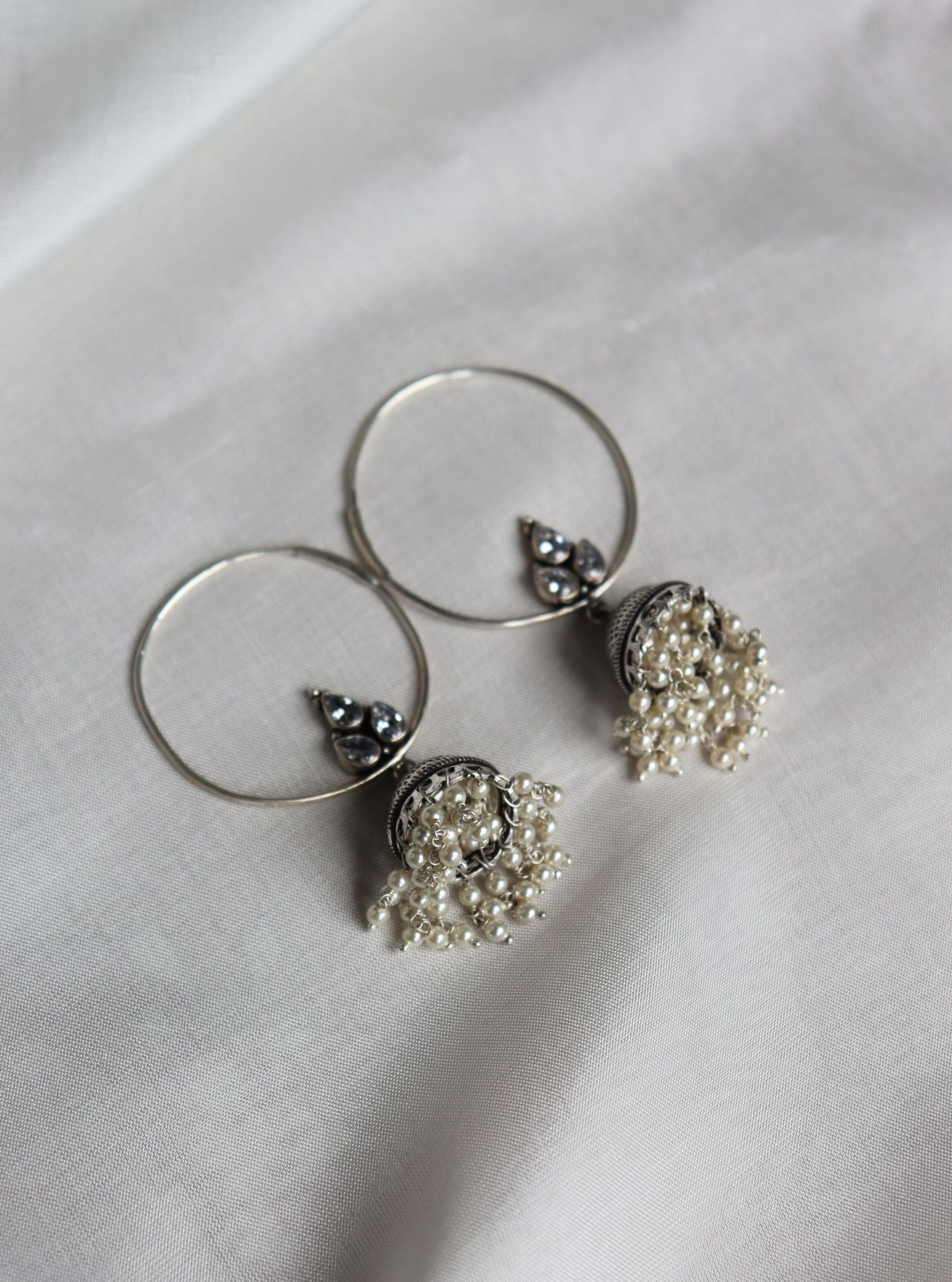 Pure Silver Leya Jhumki