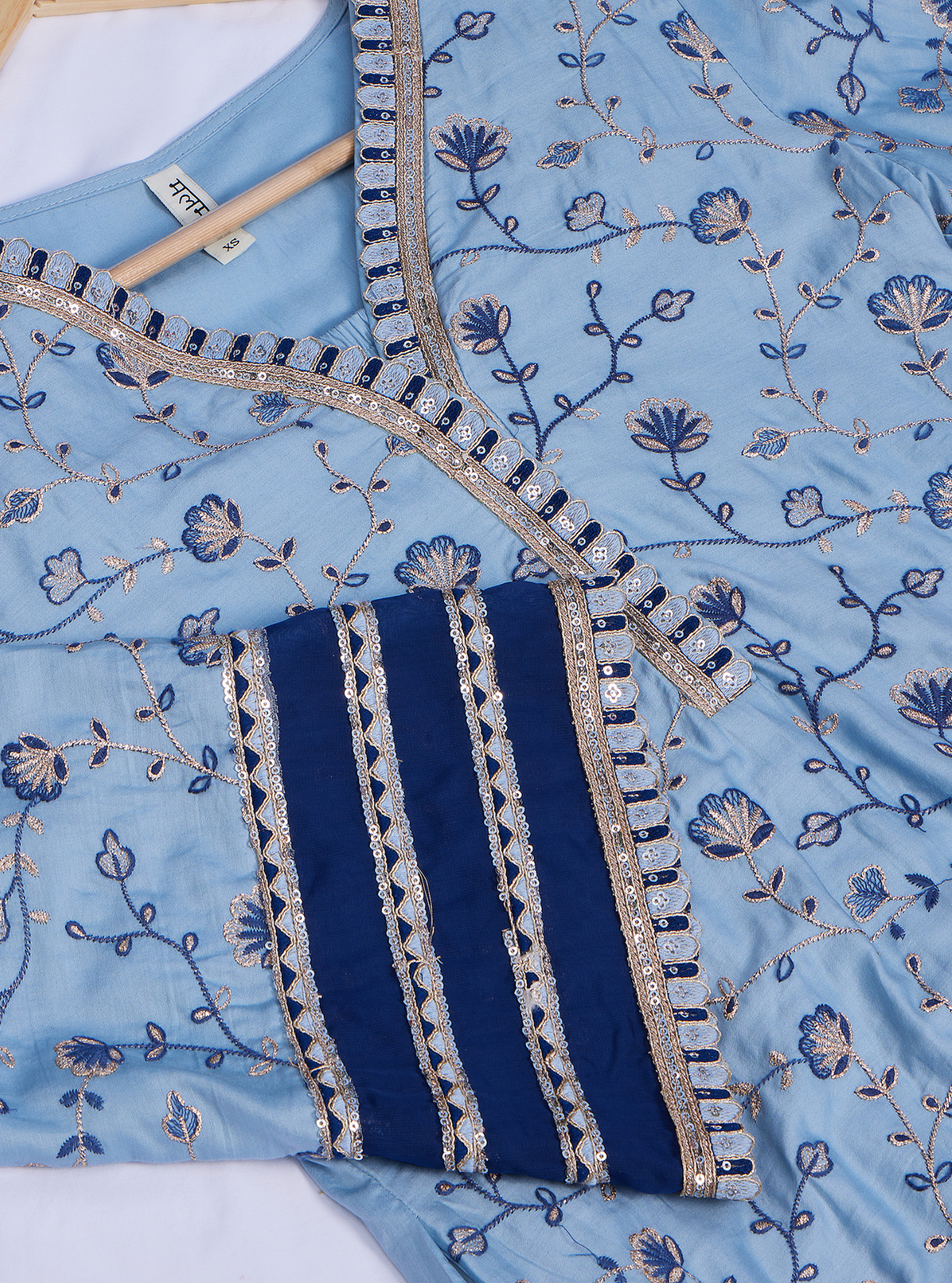 Drita Pima Blue Kurta Set