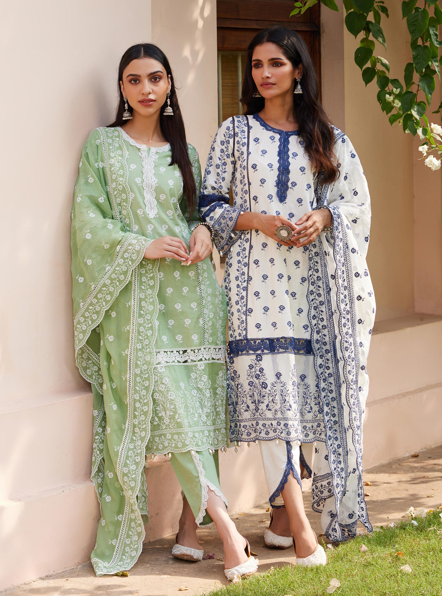 Svasti Pima Green Kurta Set