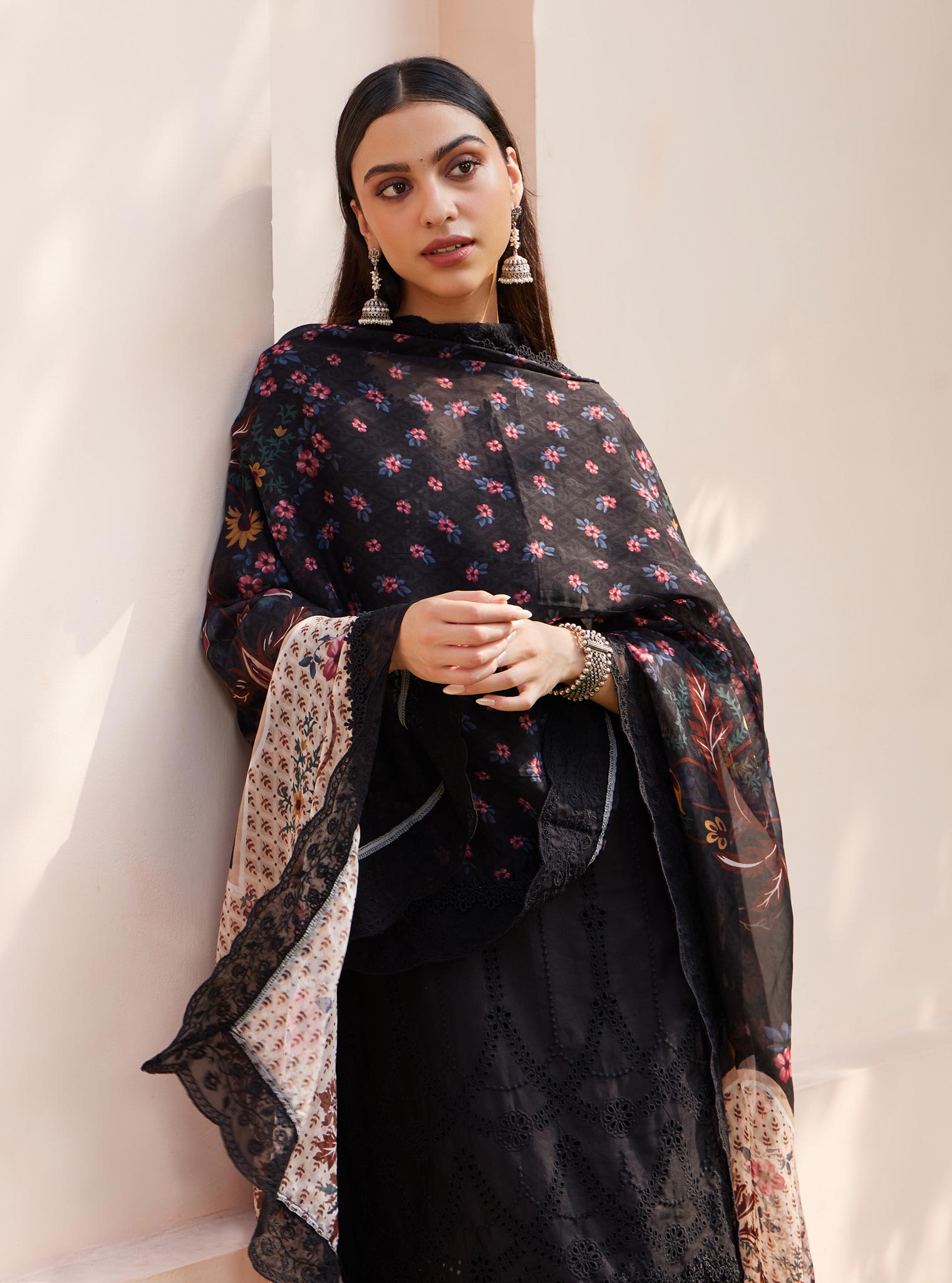 Vachi Pima Black Kurta Set