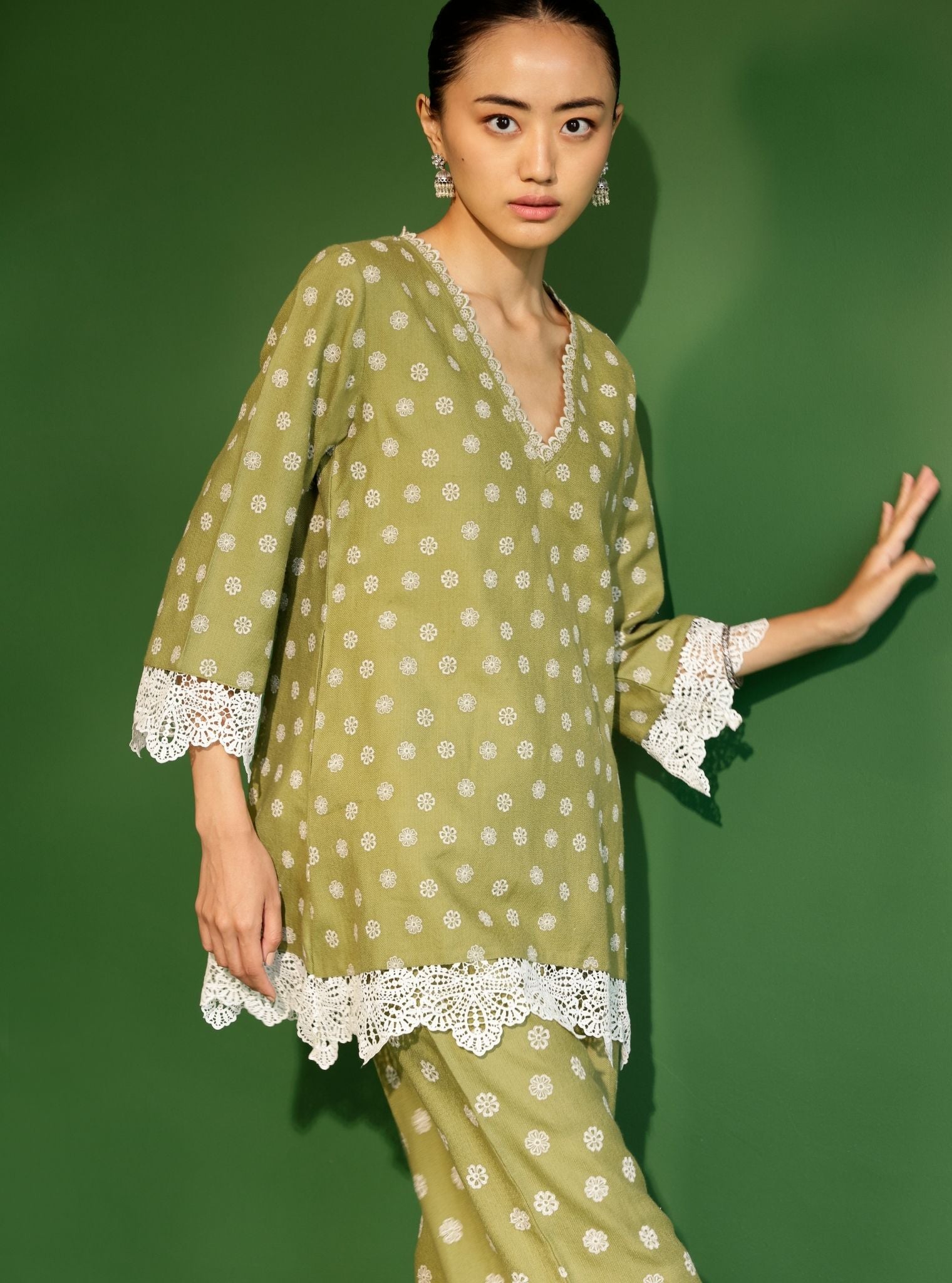 Arden Wool Green Co-ord Set