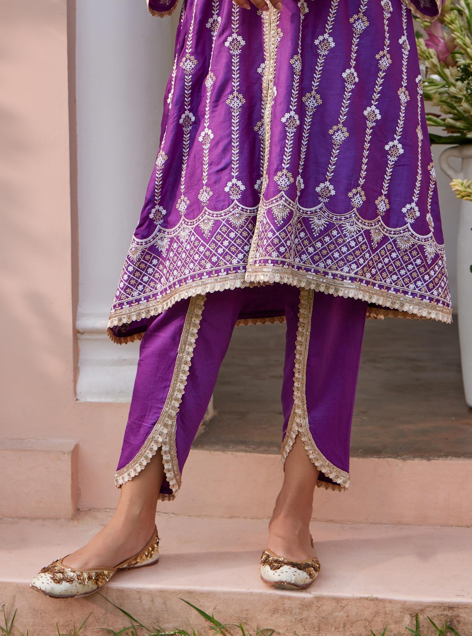 Suvasi Pima Purple Kurta Set