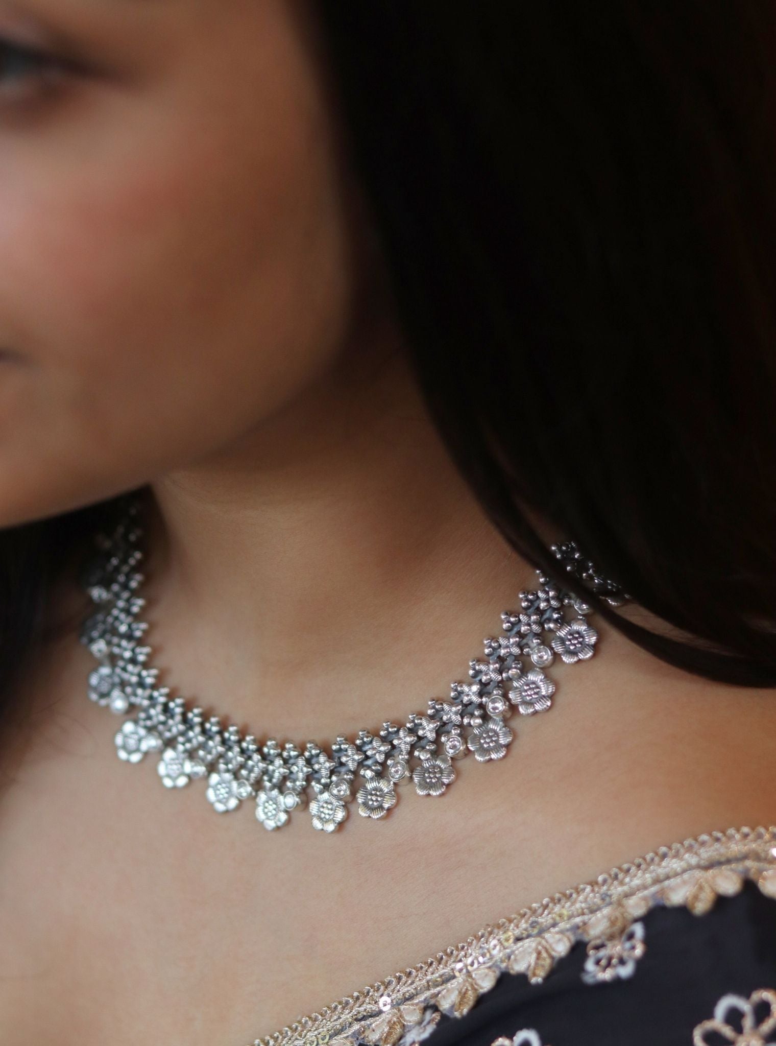 Pure Silver Jiva Necklace