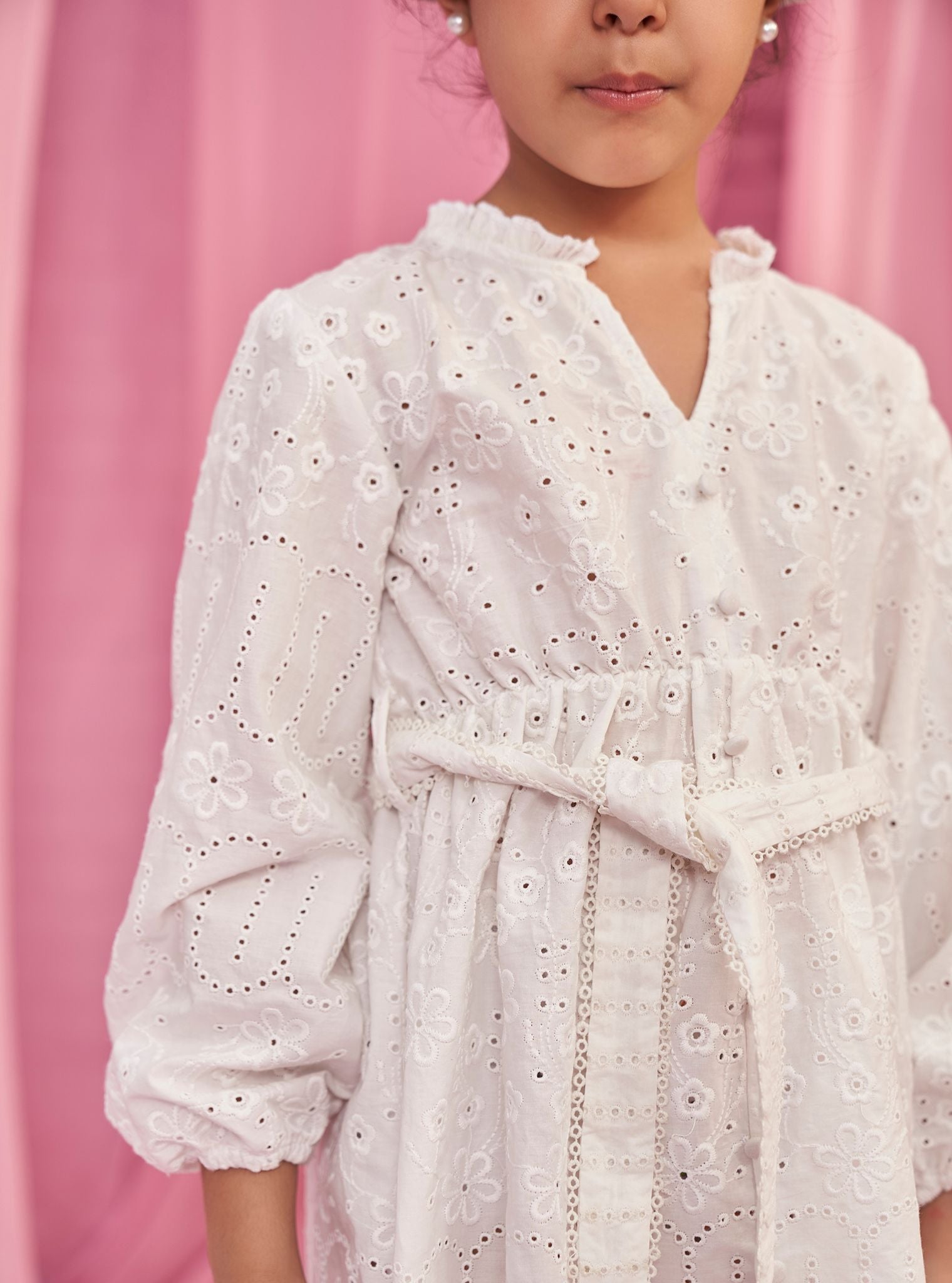 Setia Supima Cotton White Dress