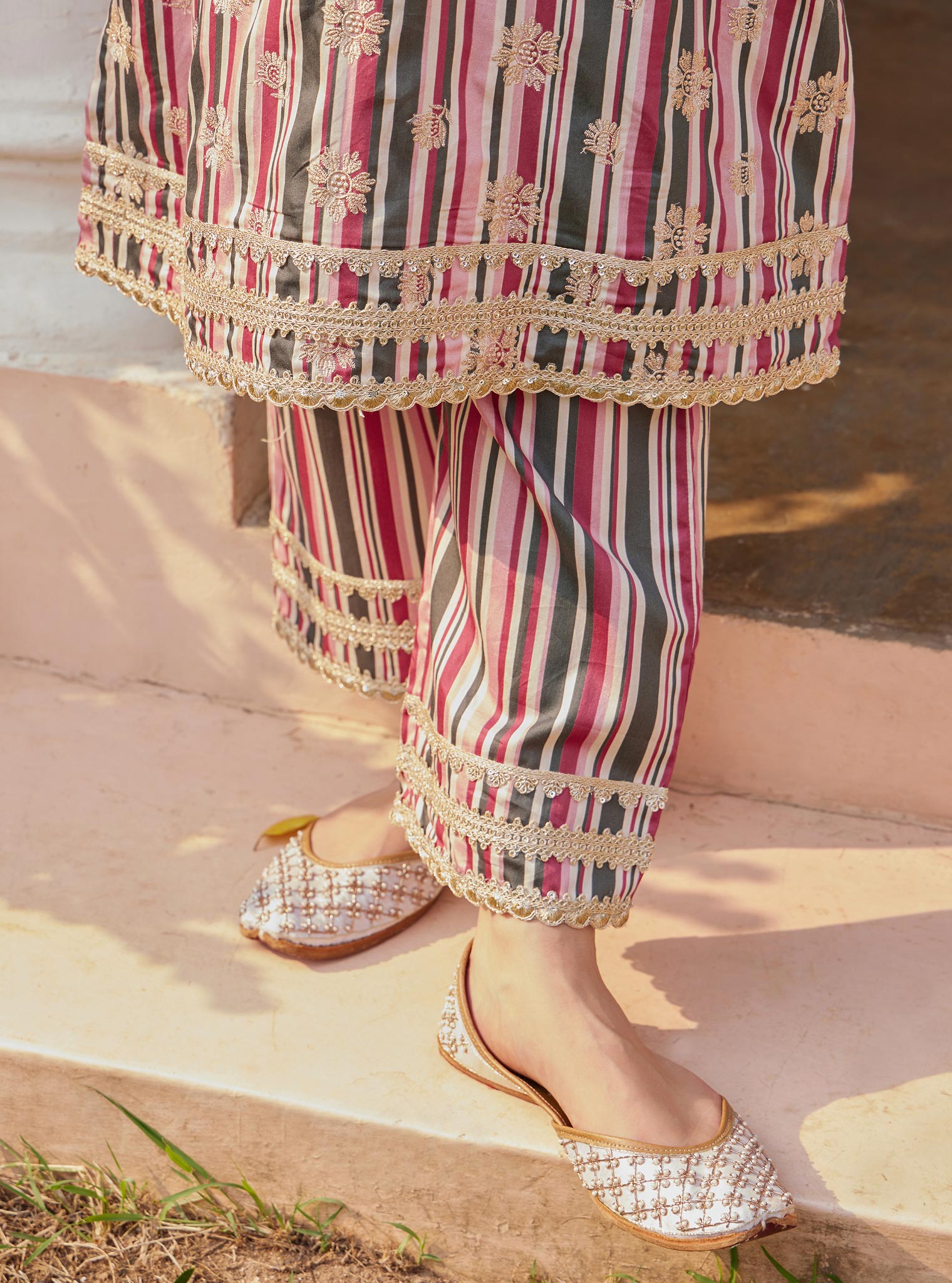 Avasa Pima Pink Kurta Set