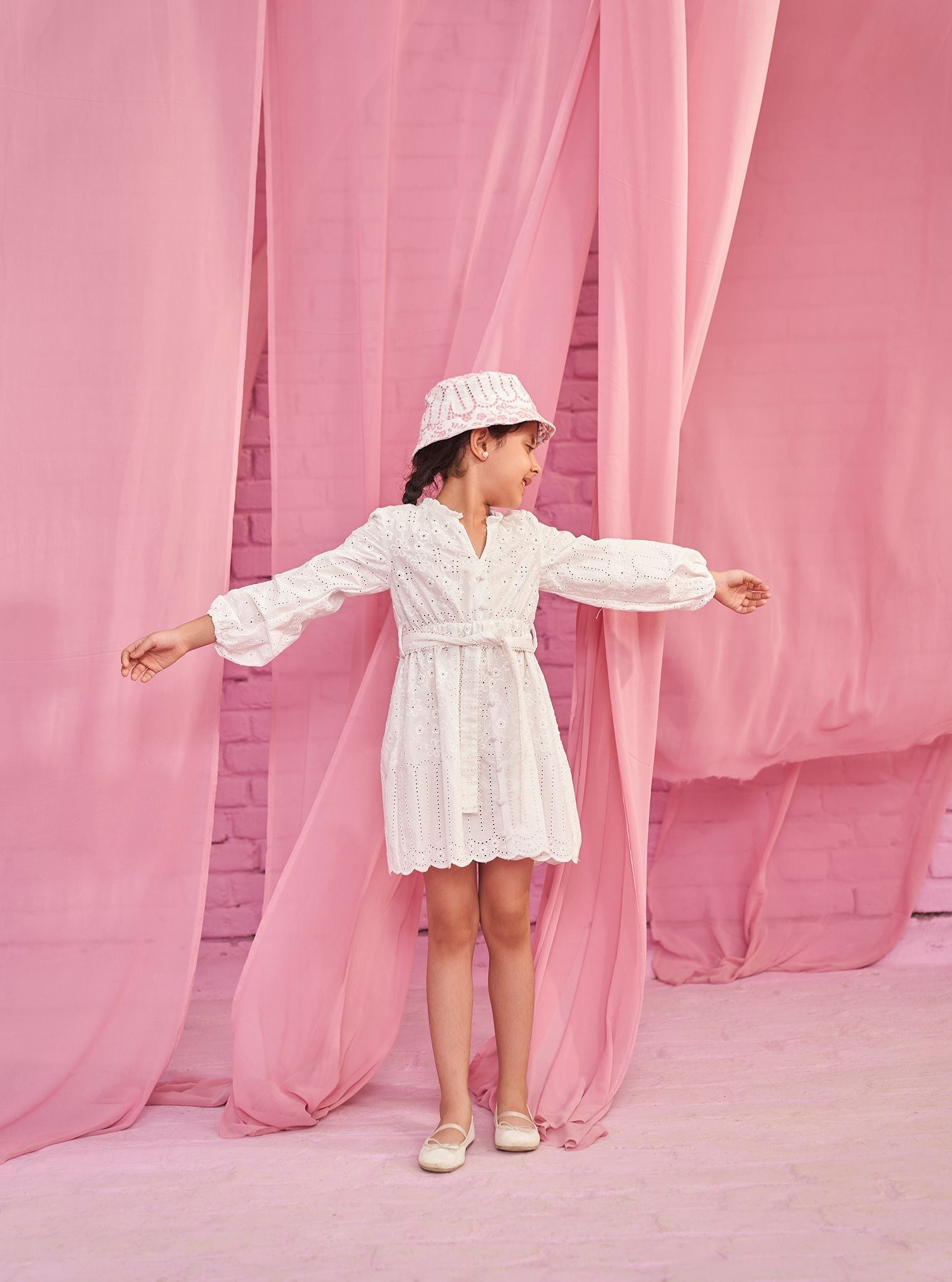 Setia Supima Cotton White Dress