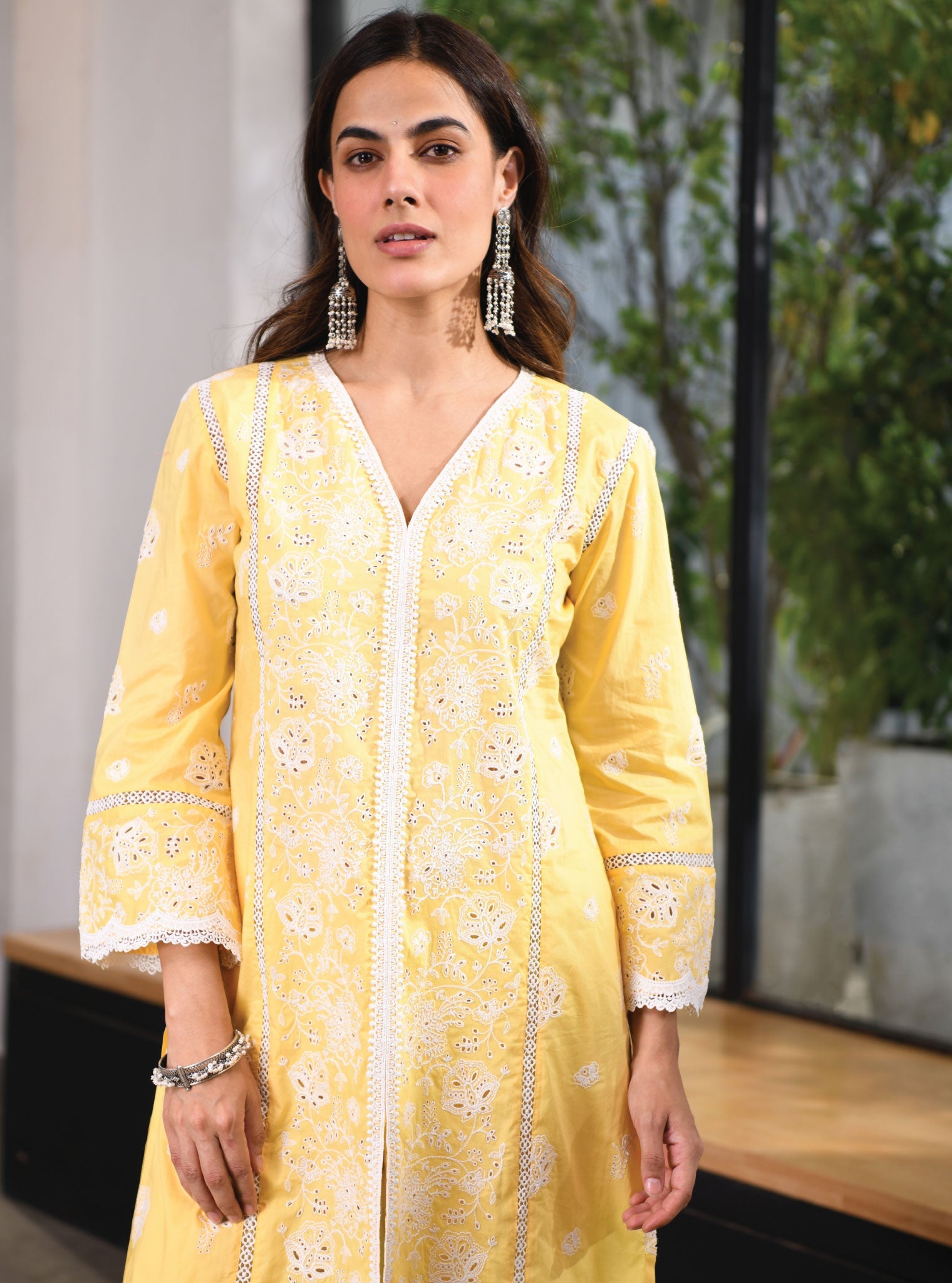 Chester Supima Cotton Yellow Kurta Set