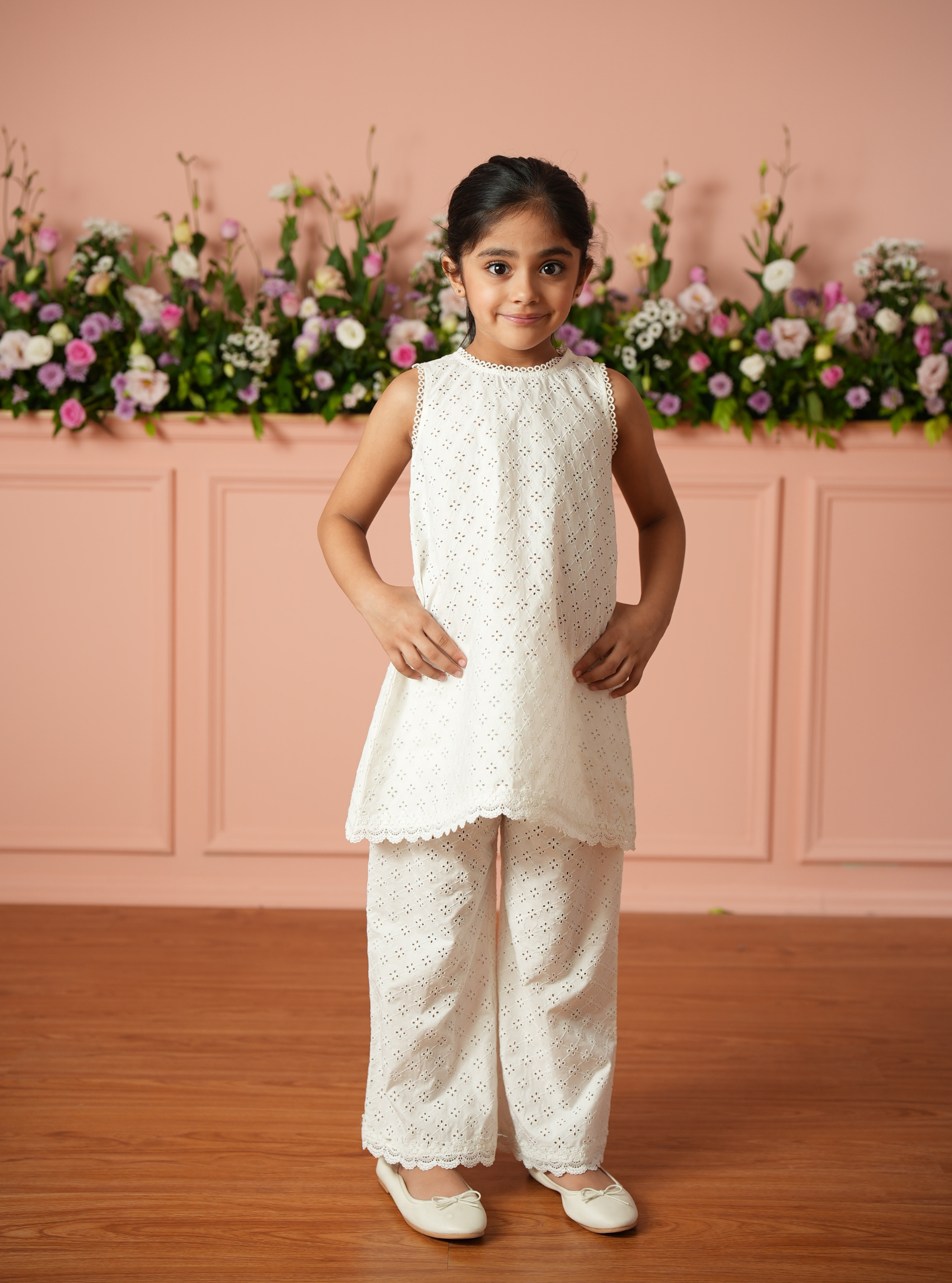 Ardelyn Supima Cotton White Top Set