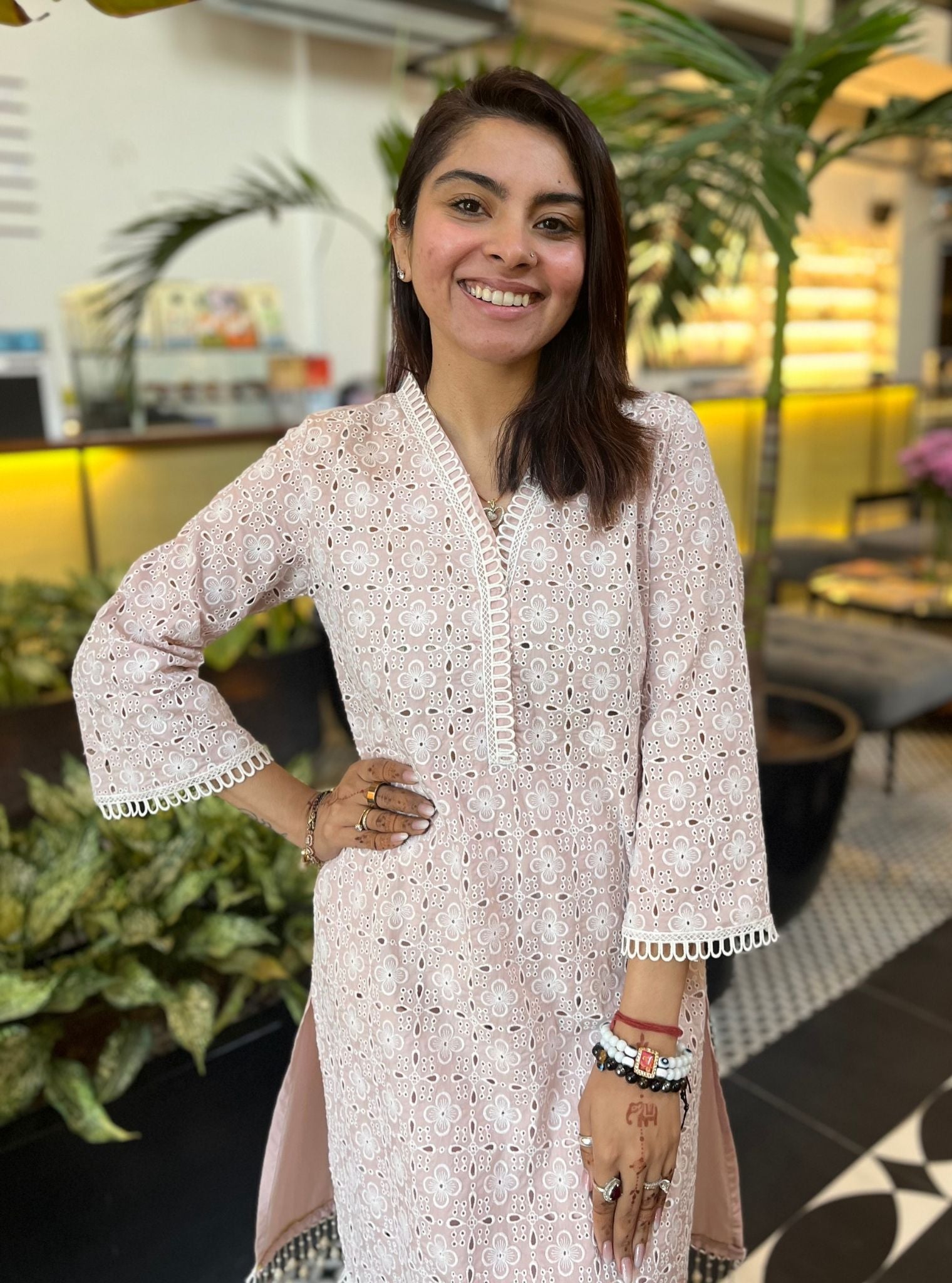 Danira Supima Cotton Pink Kurta Set