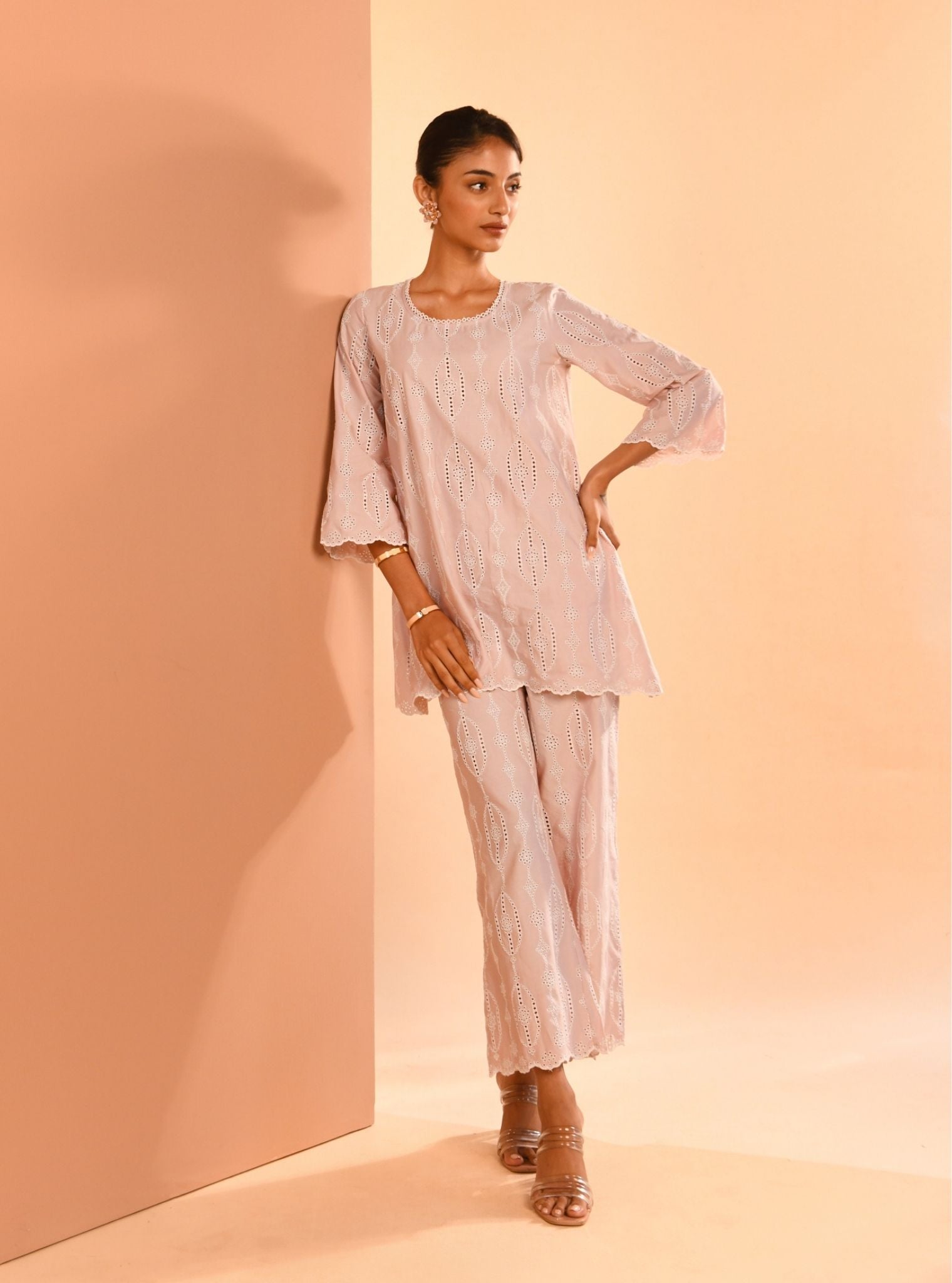 Reeve Supima Cotton Dusty Pink Co-ord Set