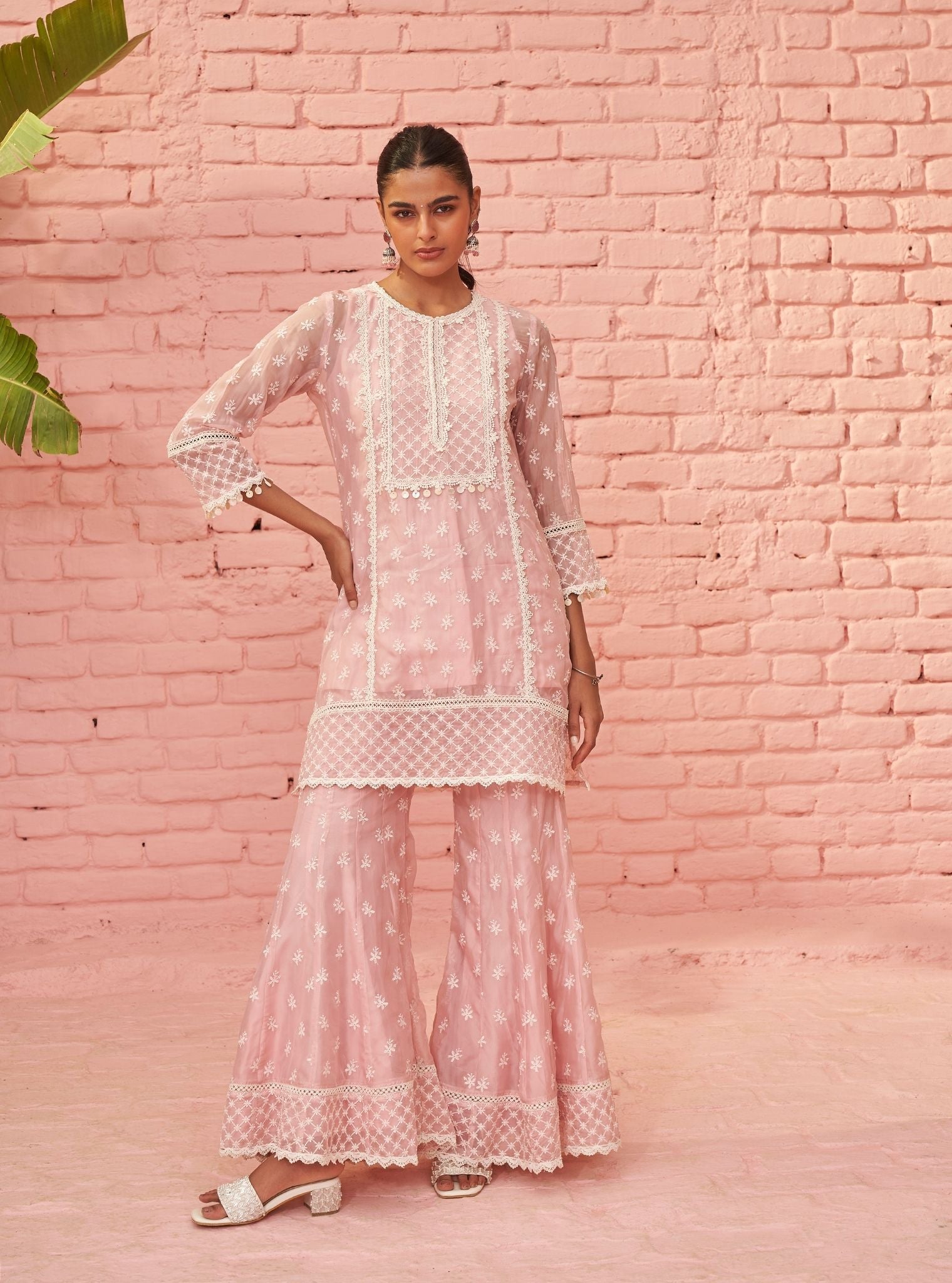 Raaga Organza Pink Kurta Set