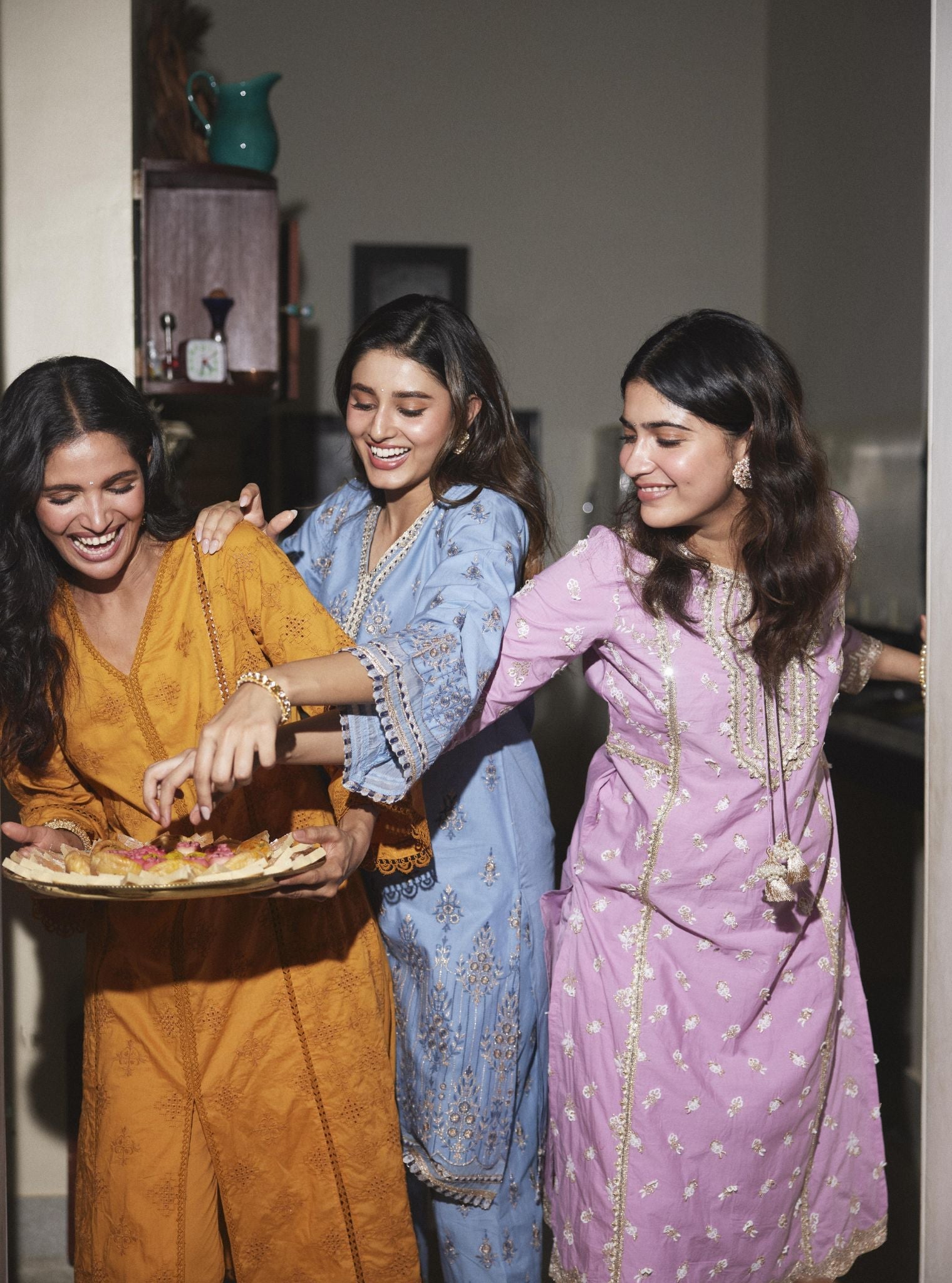 Adah Supima Cotton Lilac Kurta Set