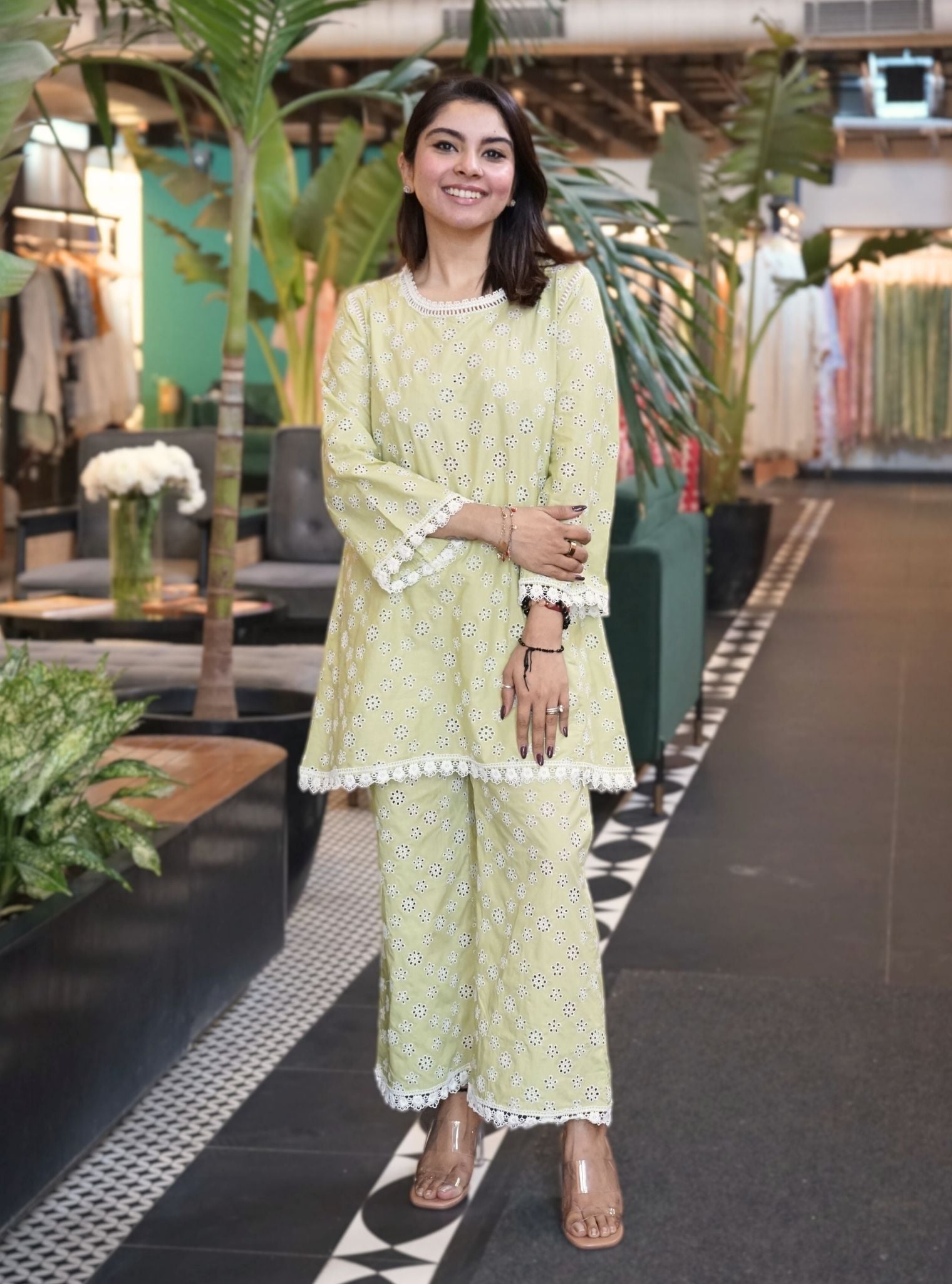 Bibury Supima Cotton Green Co-ord Set