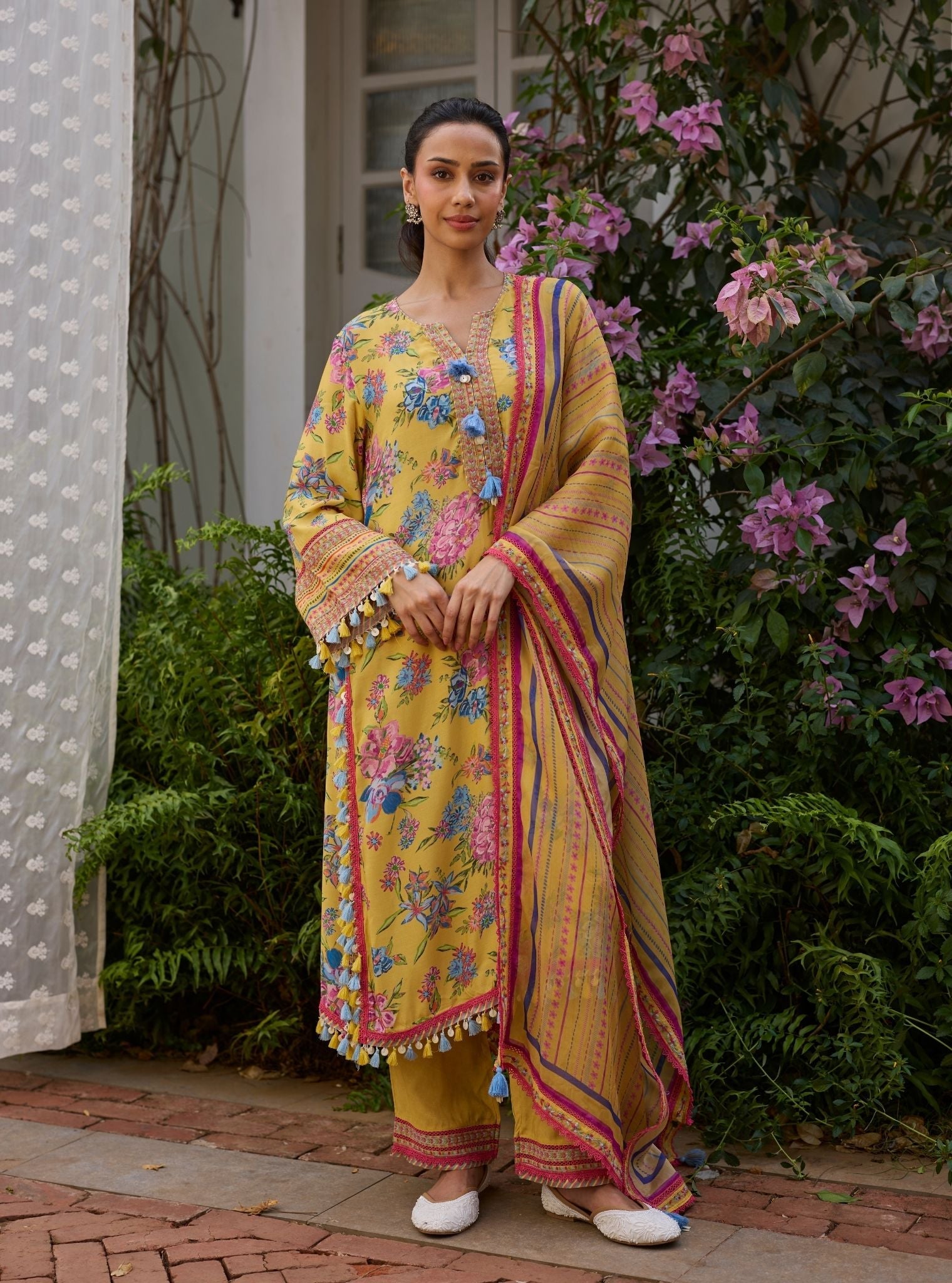 Savaan Lawn Yellow Kurta Set