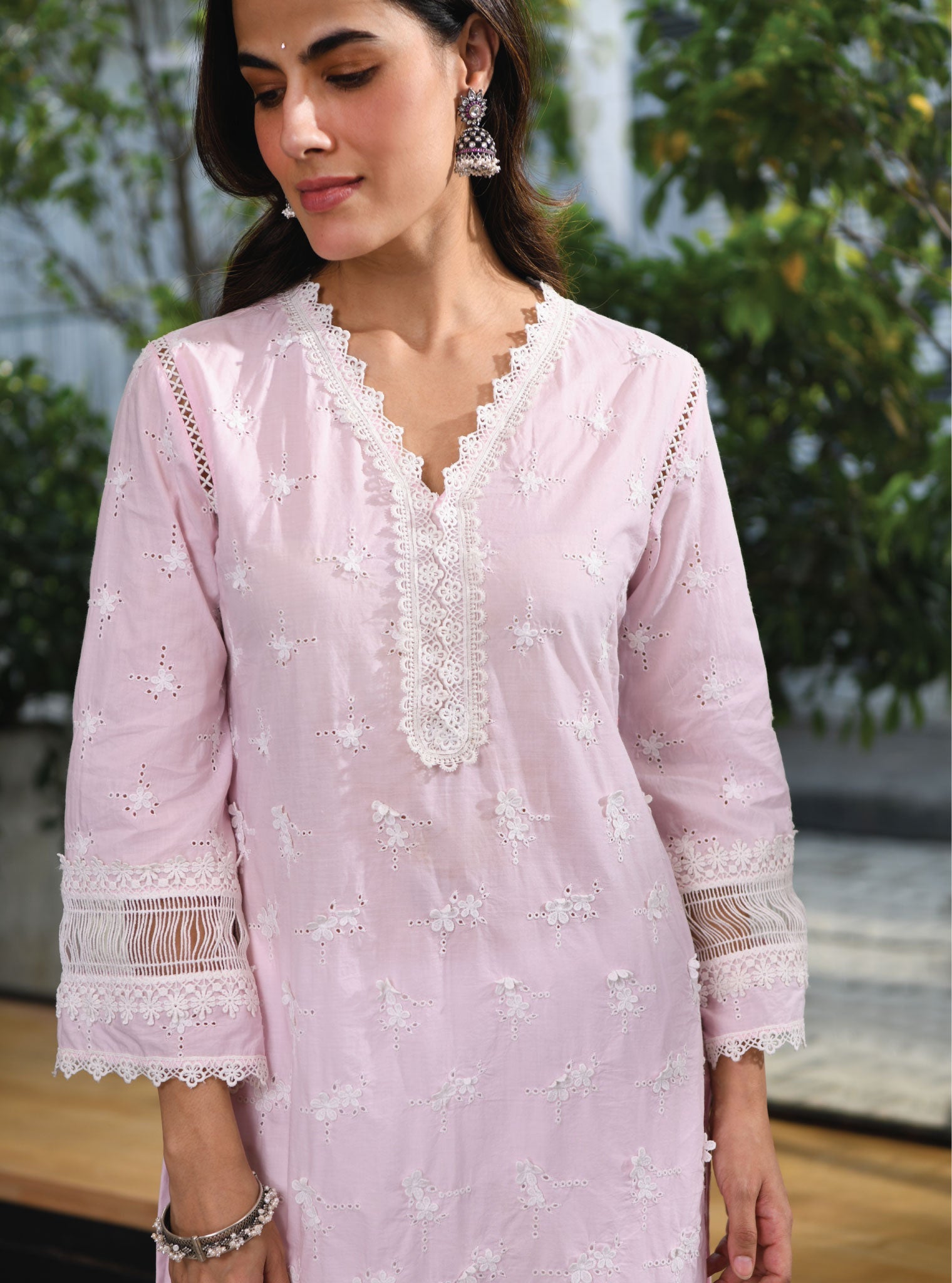 Salisbury Supima Cotton Pink Kurta Set