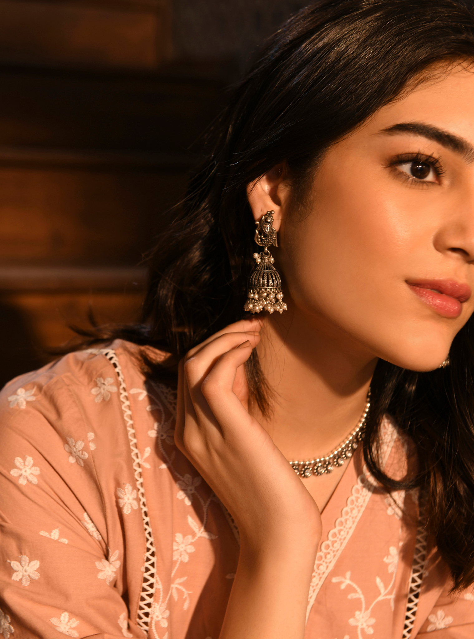 Pure Silver Edha Earings