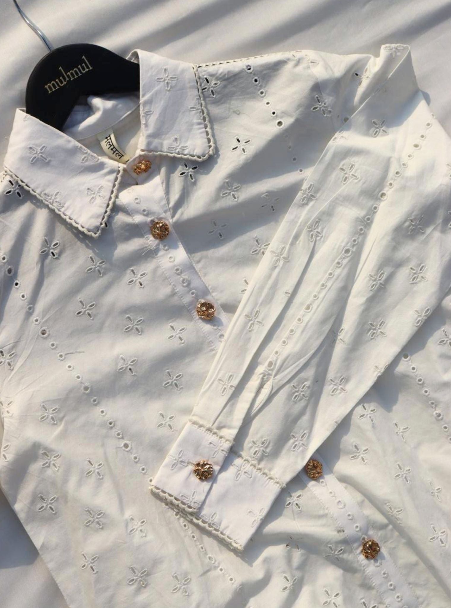 Inaya Supima Cotton White Co-ord Set