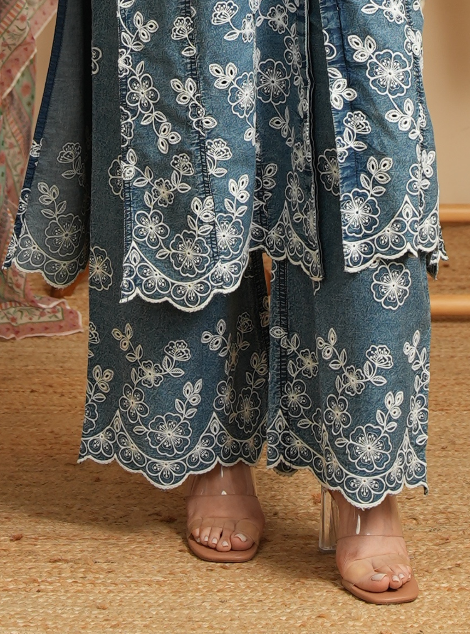 Ondra Denim Kurta Set