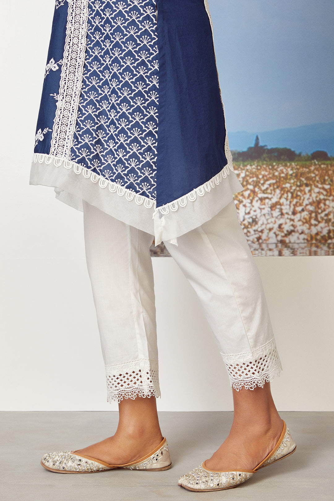 Armada Supima Cotton Navy Kurta Set