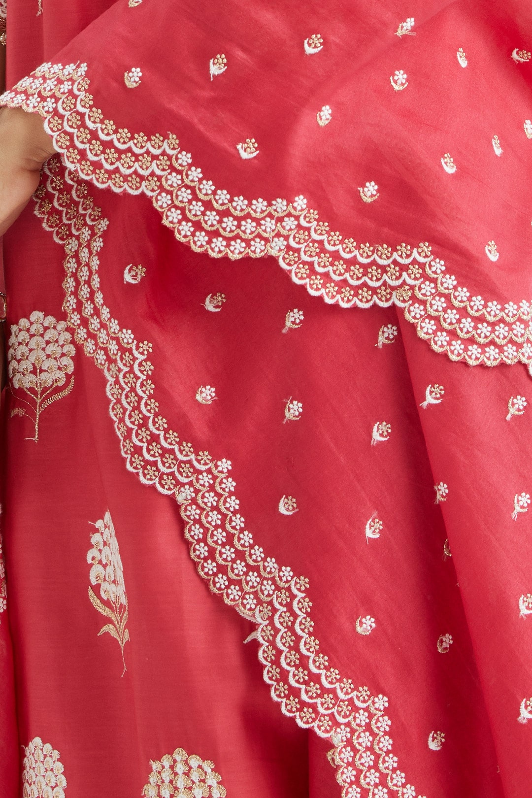 Amira Supima Satin Red Kurta Set