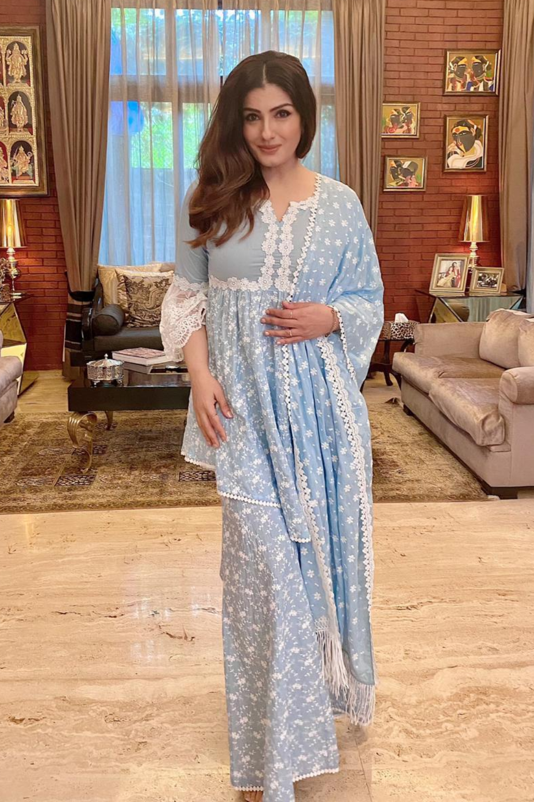 Ariana Supima Cotton Kurta with Sharara Set