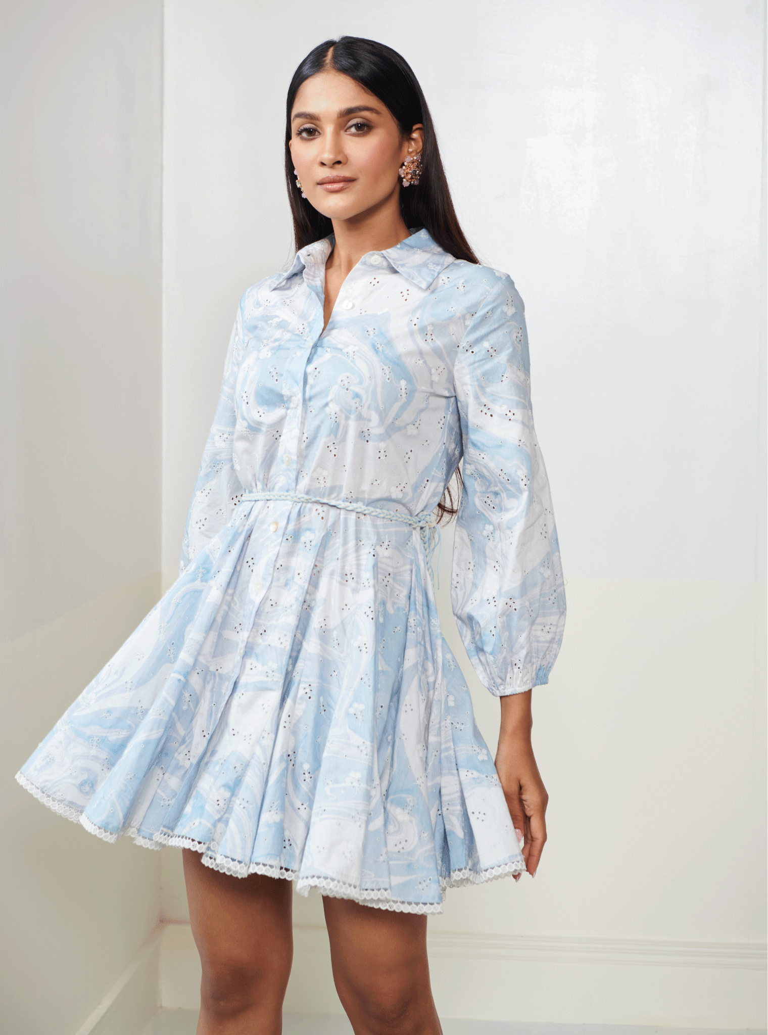 Anza Supima Cotton Blue Dress