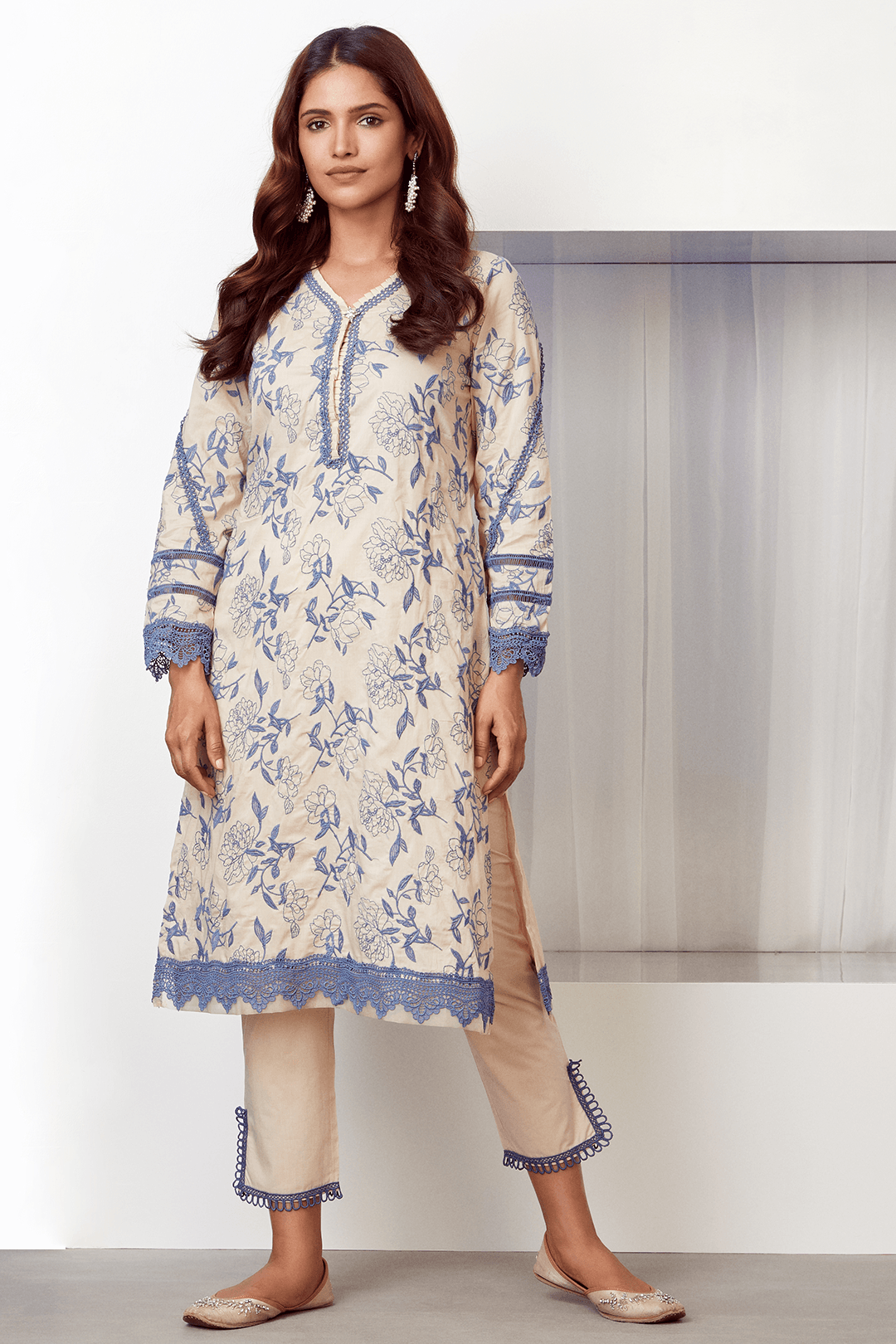 Mulmul Supima Cotton Bianca Kurta