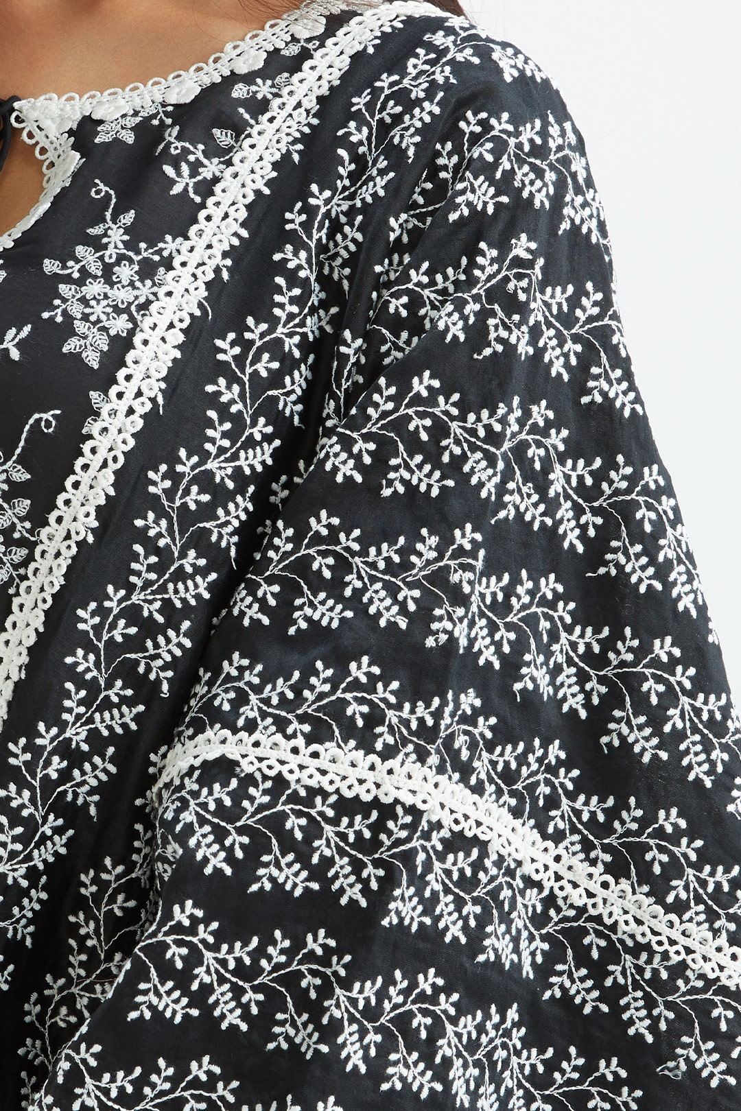 Brook Supima Satin Black Kurta Set