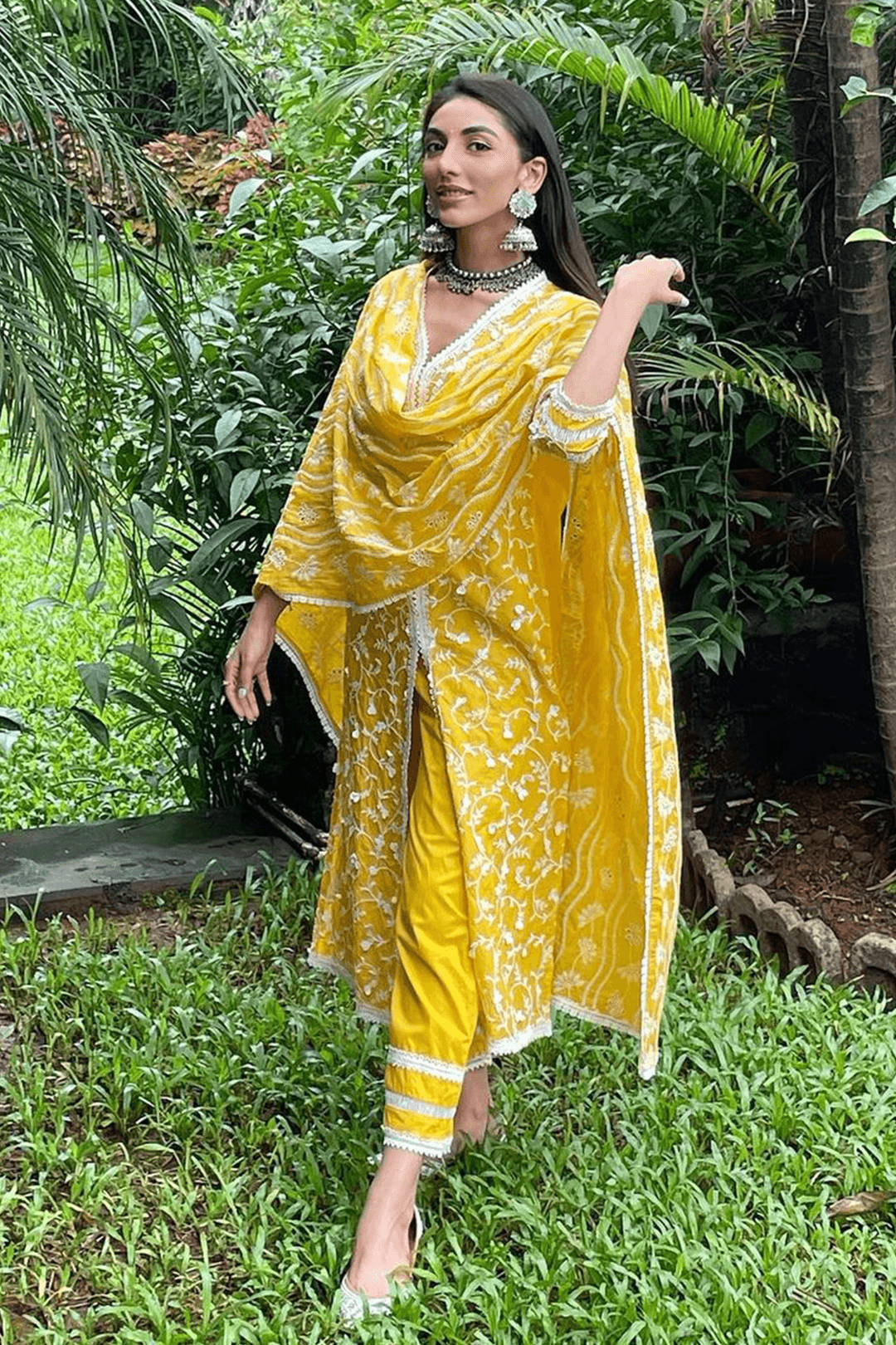 Mulmul Supima Cotton Cali Mango Kurta